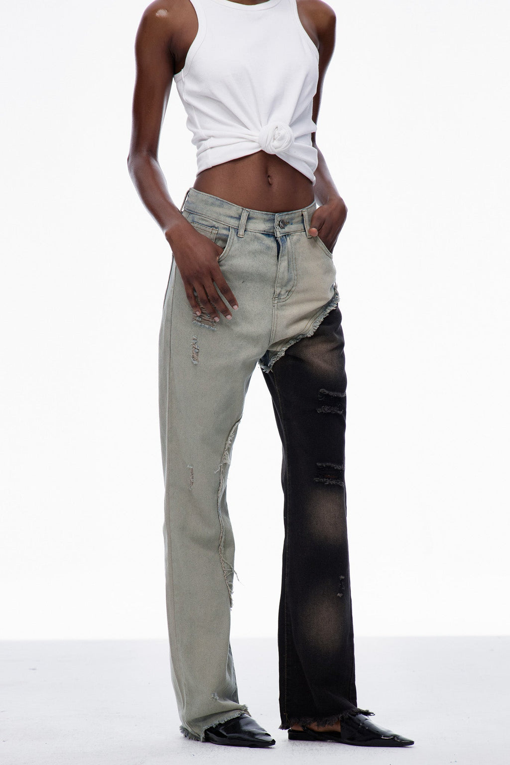 Carina Deconstruct Torn Jeans