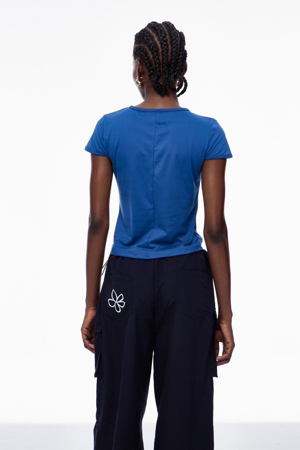 Carleton Cutout Star Lace Up Top