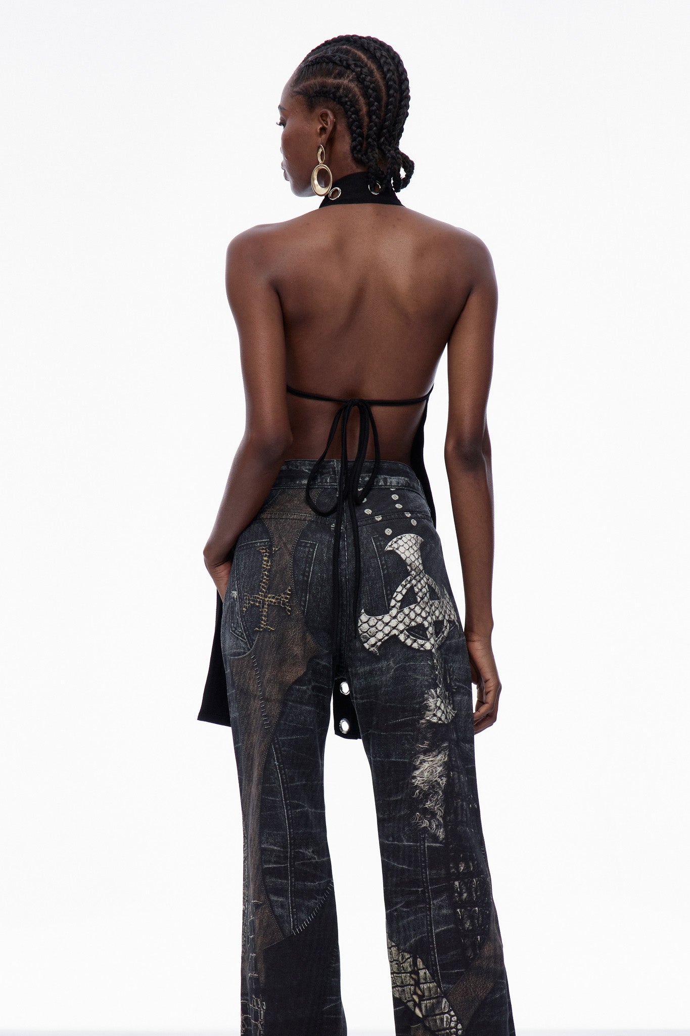 Carli Plunge Backless Top