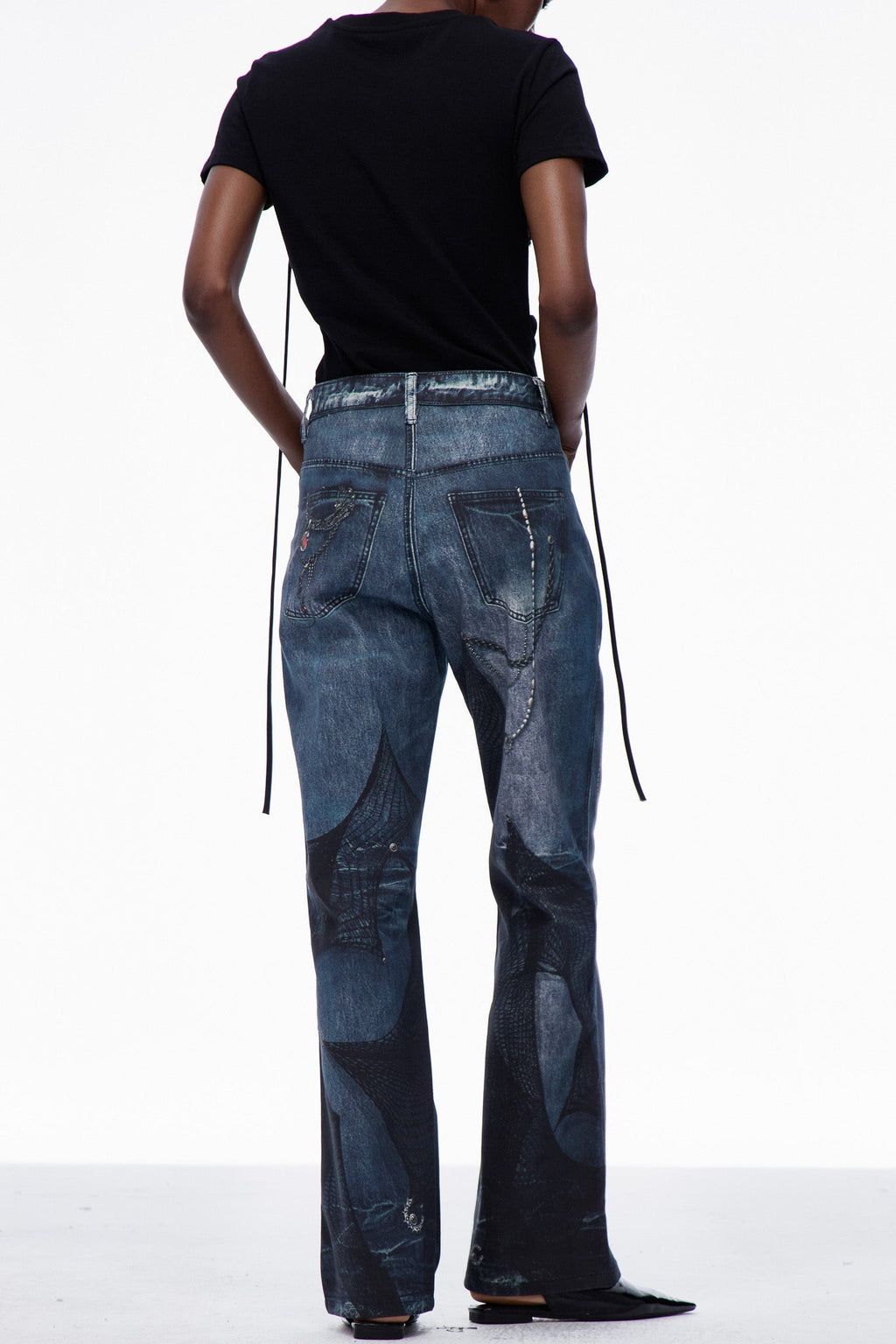 Carlitos Lace Chain Print Jeans