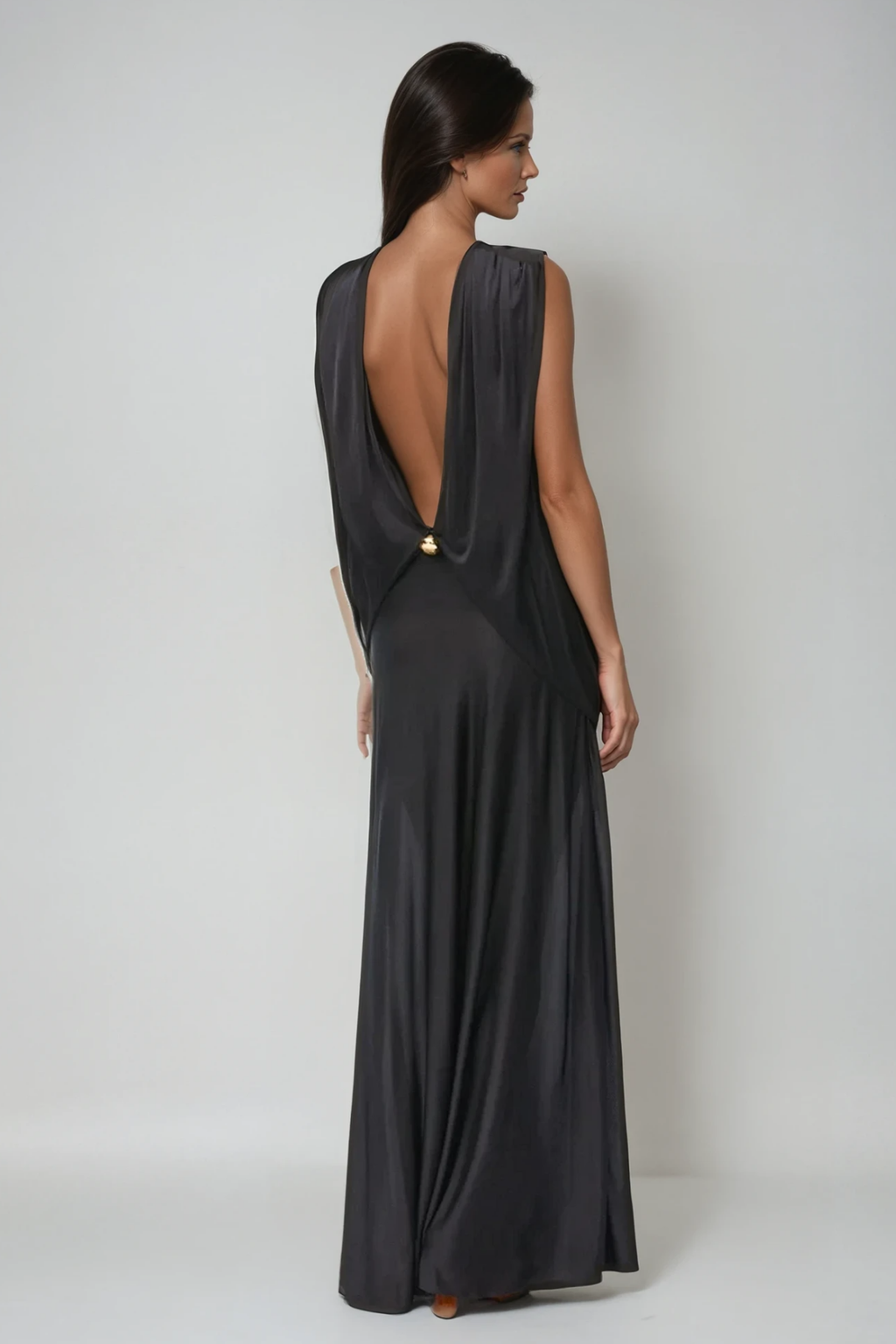 Carmina Ruch Asymmetric Maxi Dress