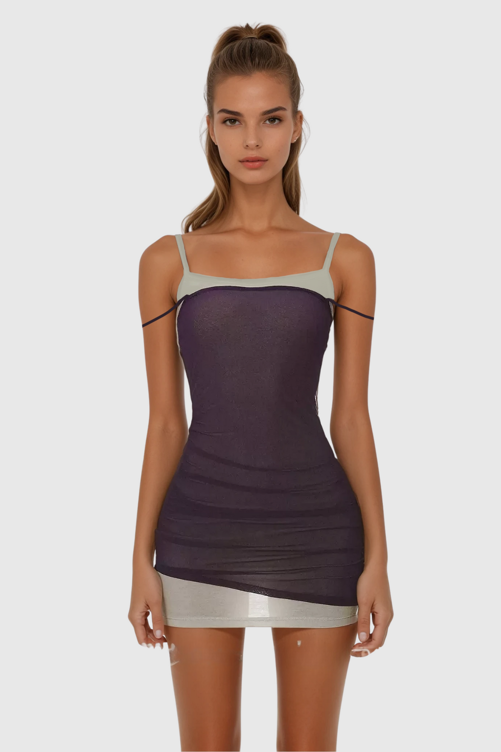 Carole Spaghetti Bodycon Mini Dress