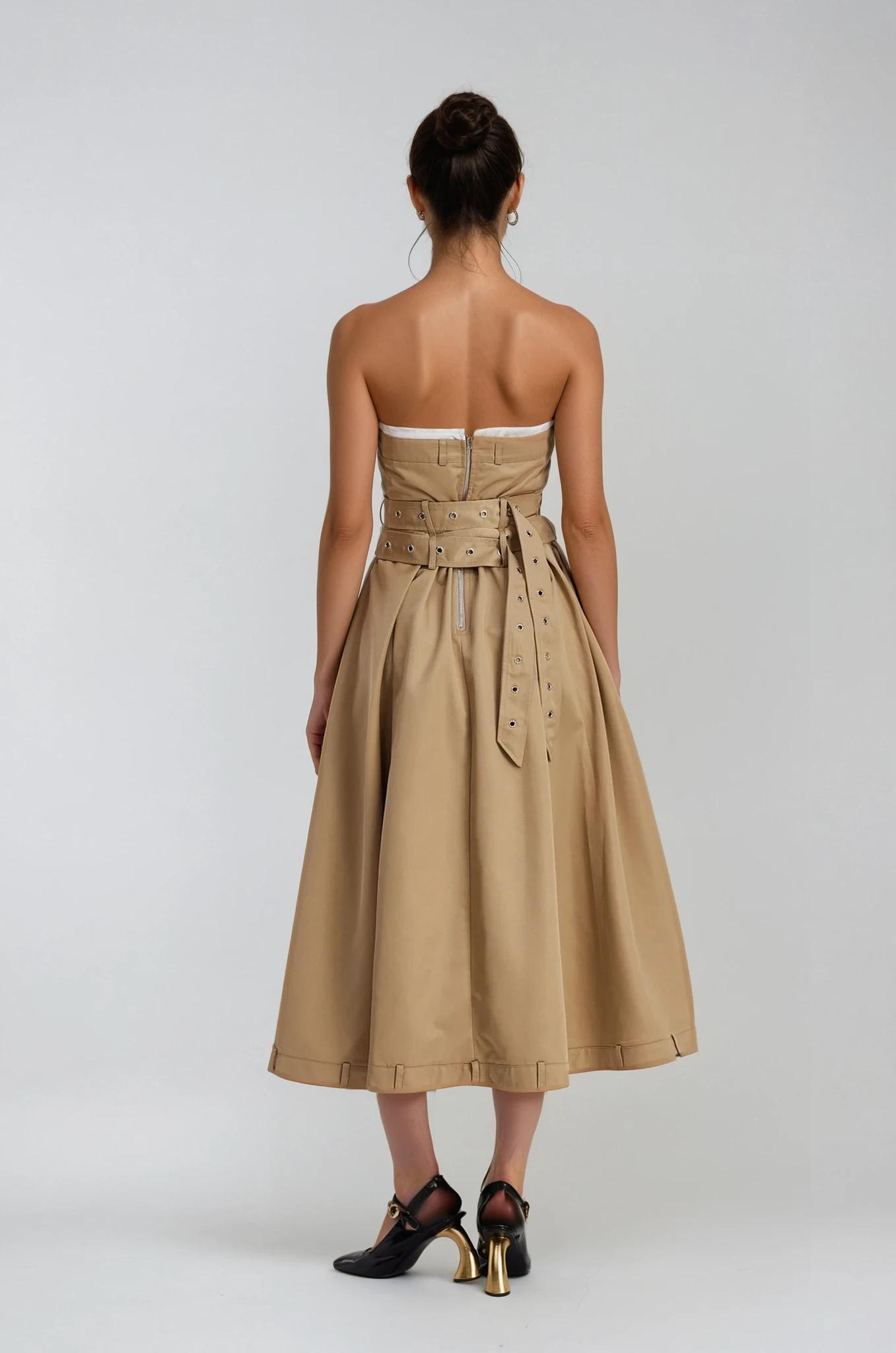 Caroline Strapless Buckle Maxi Dress