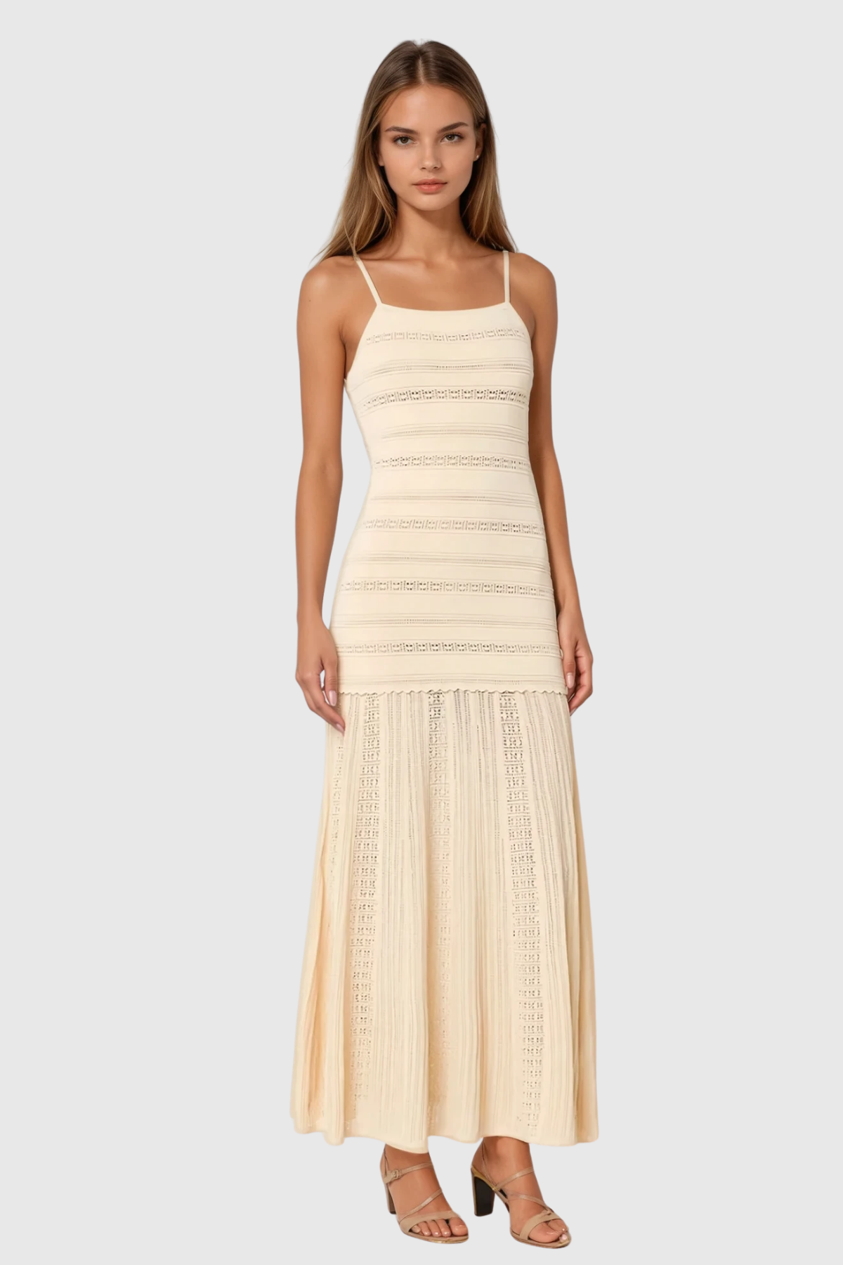 Carrol Stripe Knit Maxi Dress