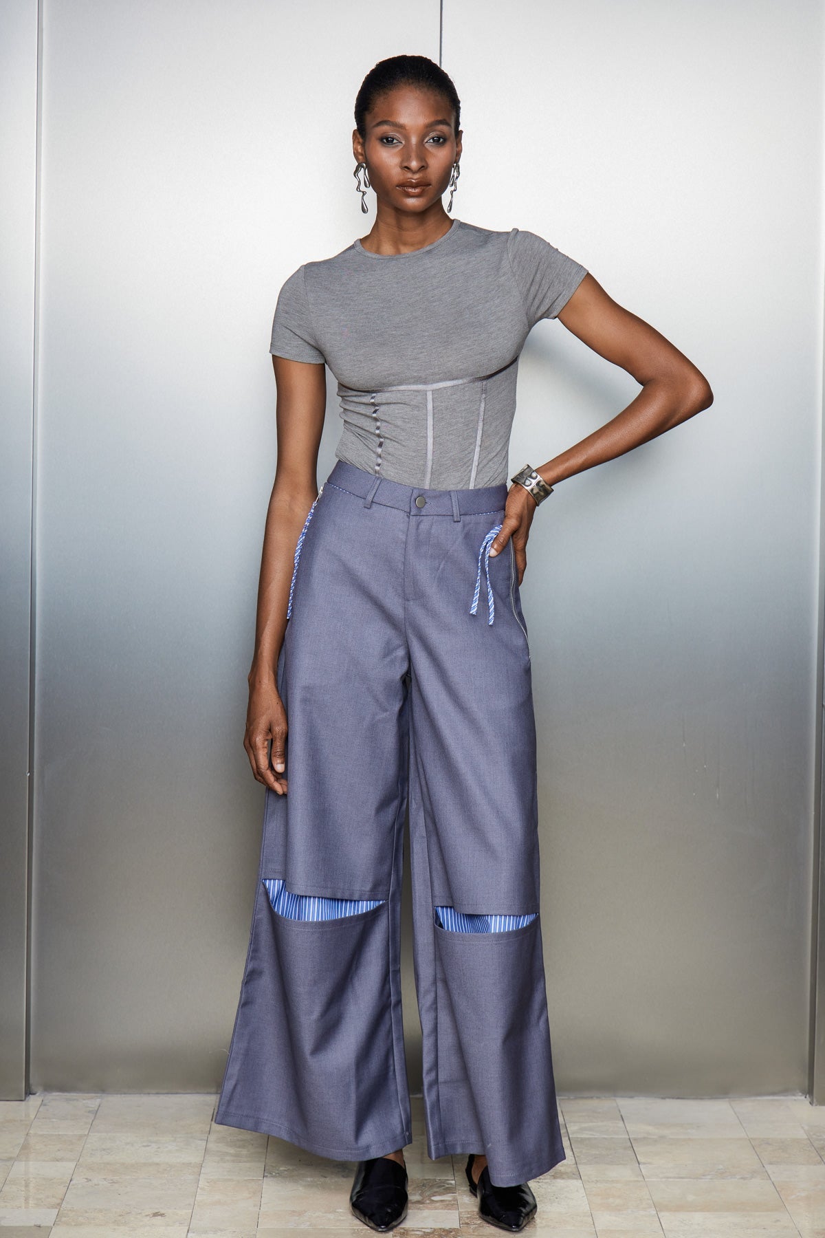 Carver Cutout Stripe Pants