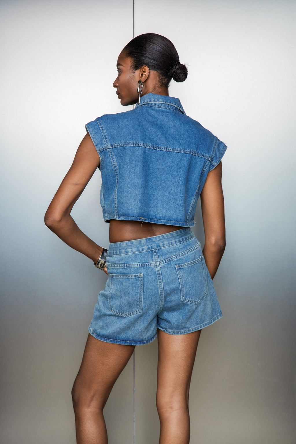 Case Deconstruct Denim Pants Set