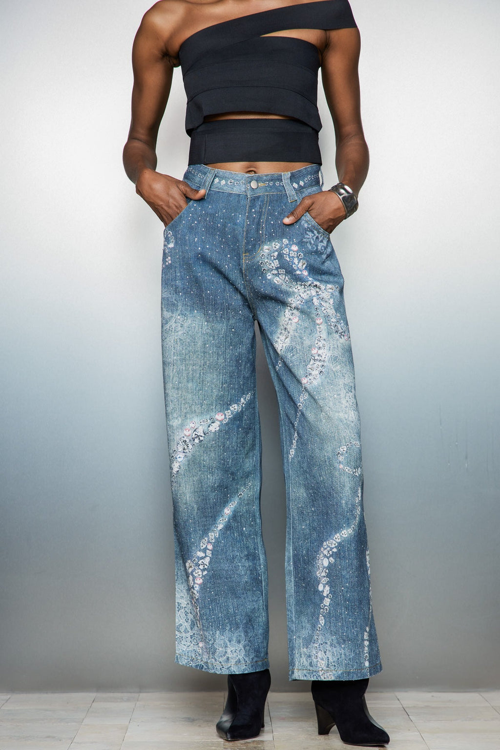 Casimir Bow Print Jeans
