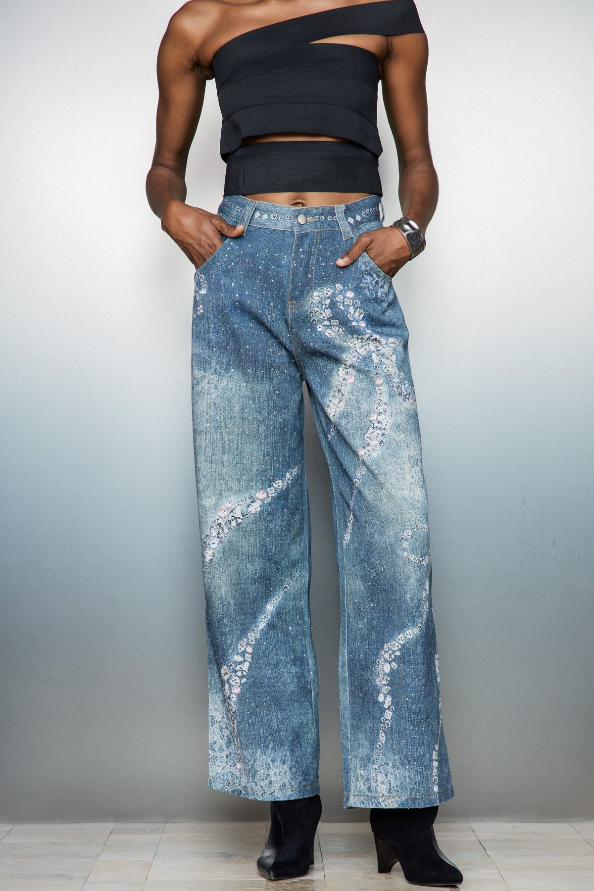 Casimir Bow Print Jeans