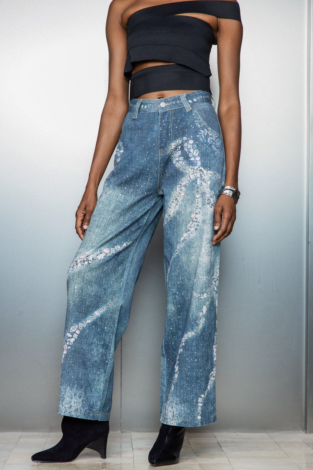 Casimir Bow Print Jeans