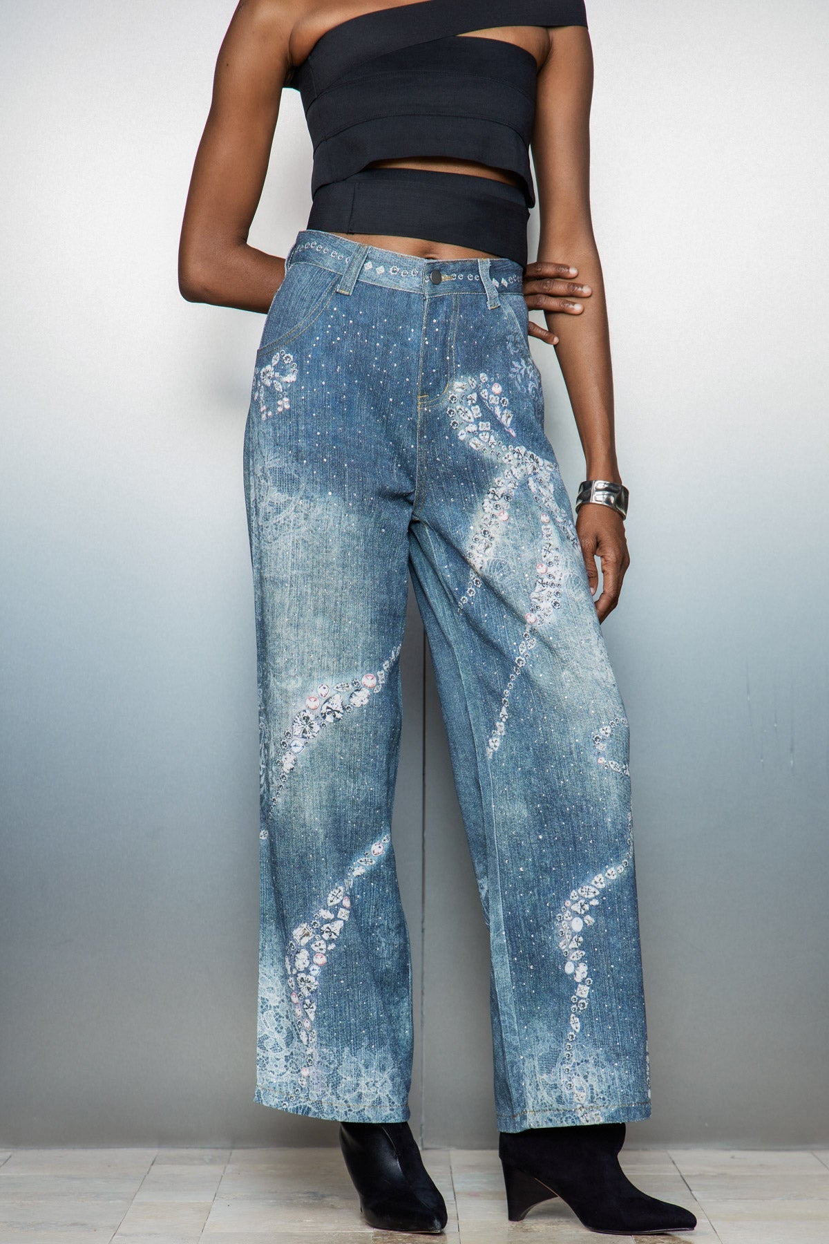 Casimir Bow Print Jeans