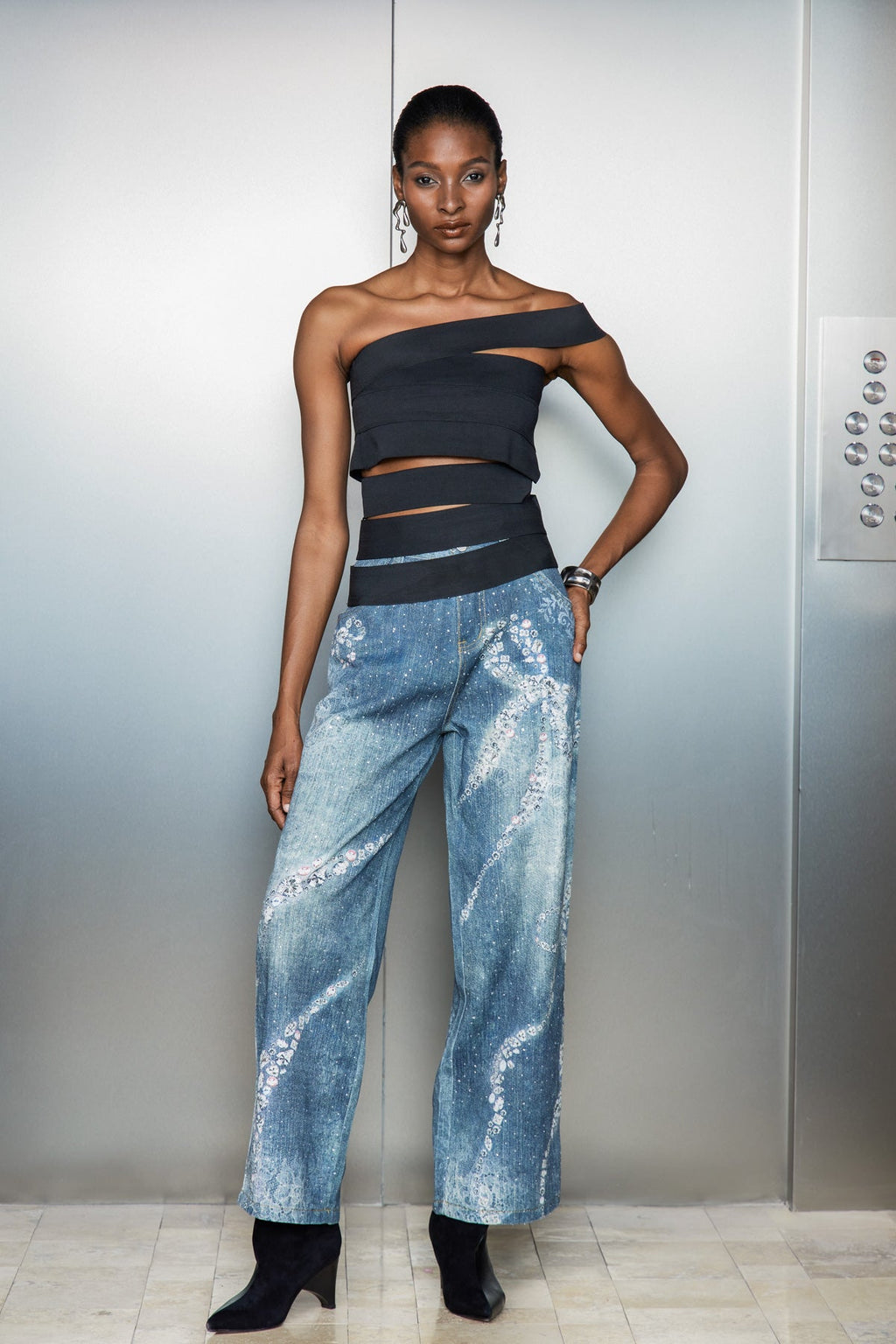 Casimir Bow Print Jeans