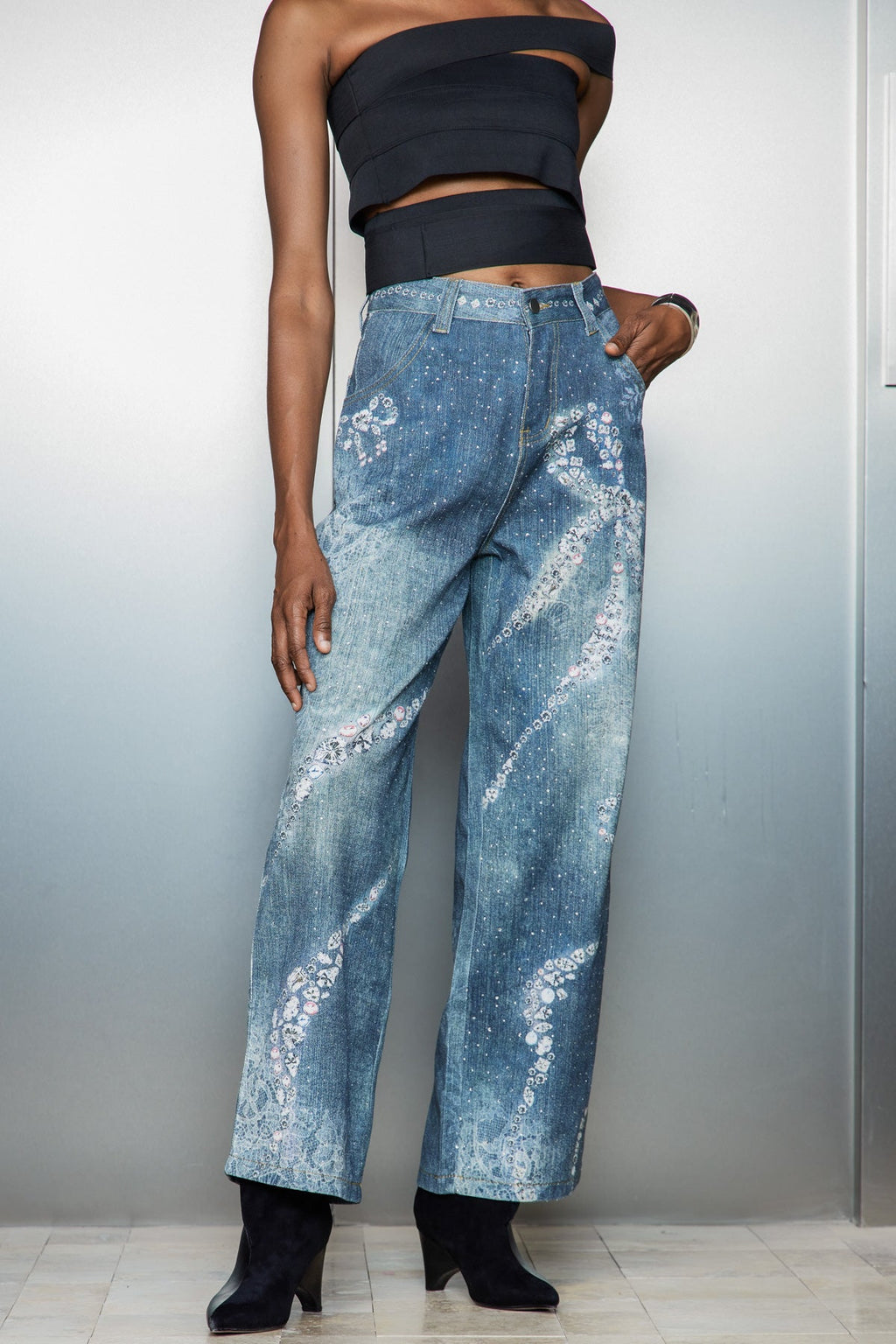 Casimir Bow Print Jeans