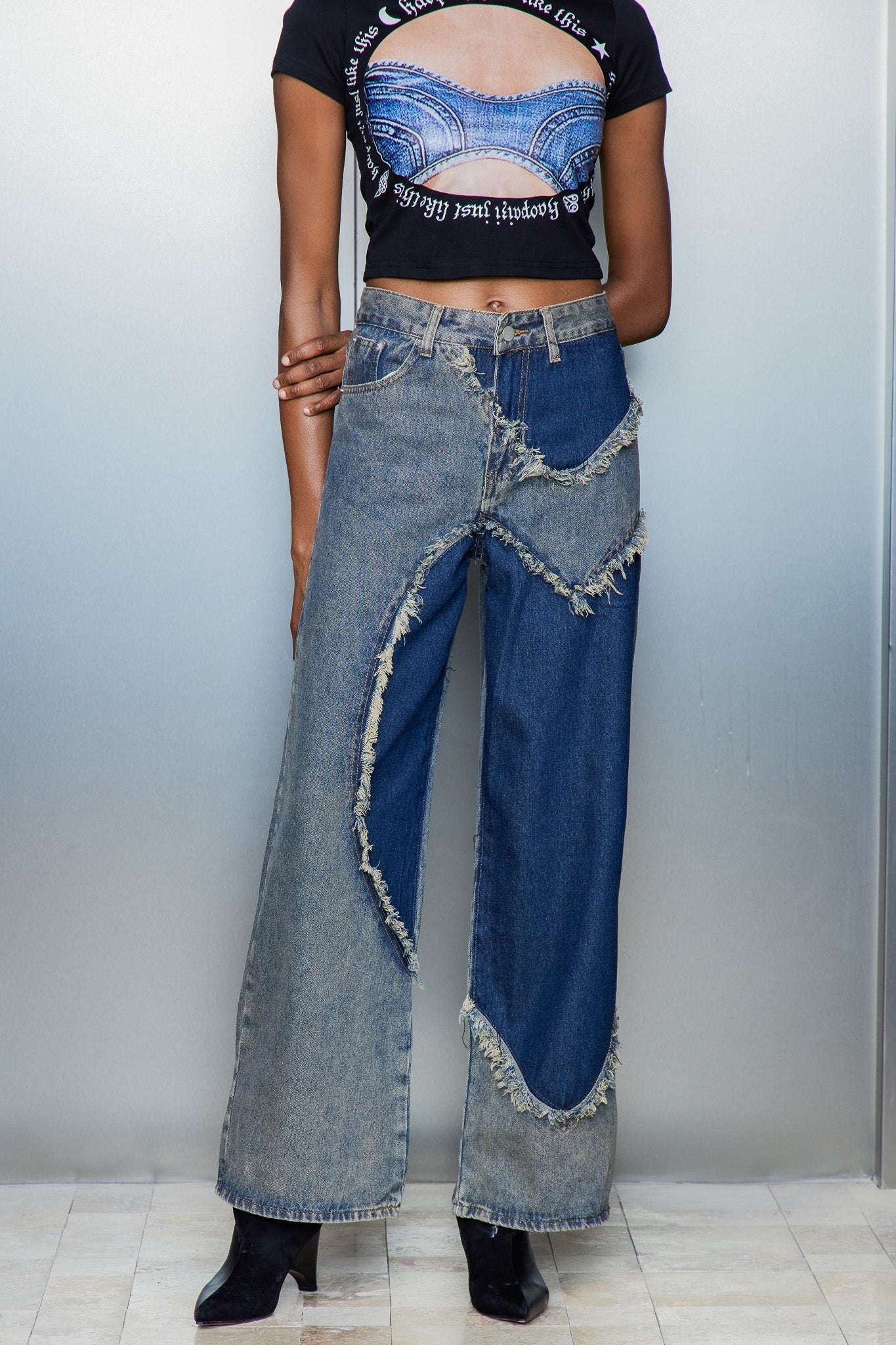 Caspian Deconstruct Asymmetric Jeans