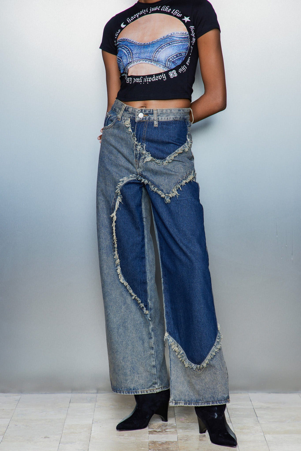 Caspian Deconstruct Asymmetric Jeans