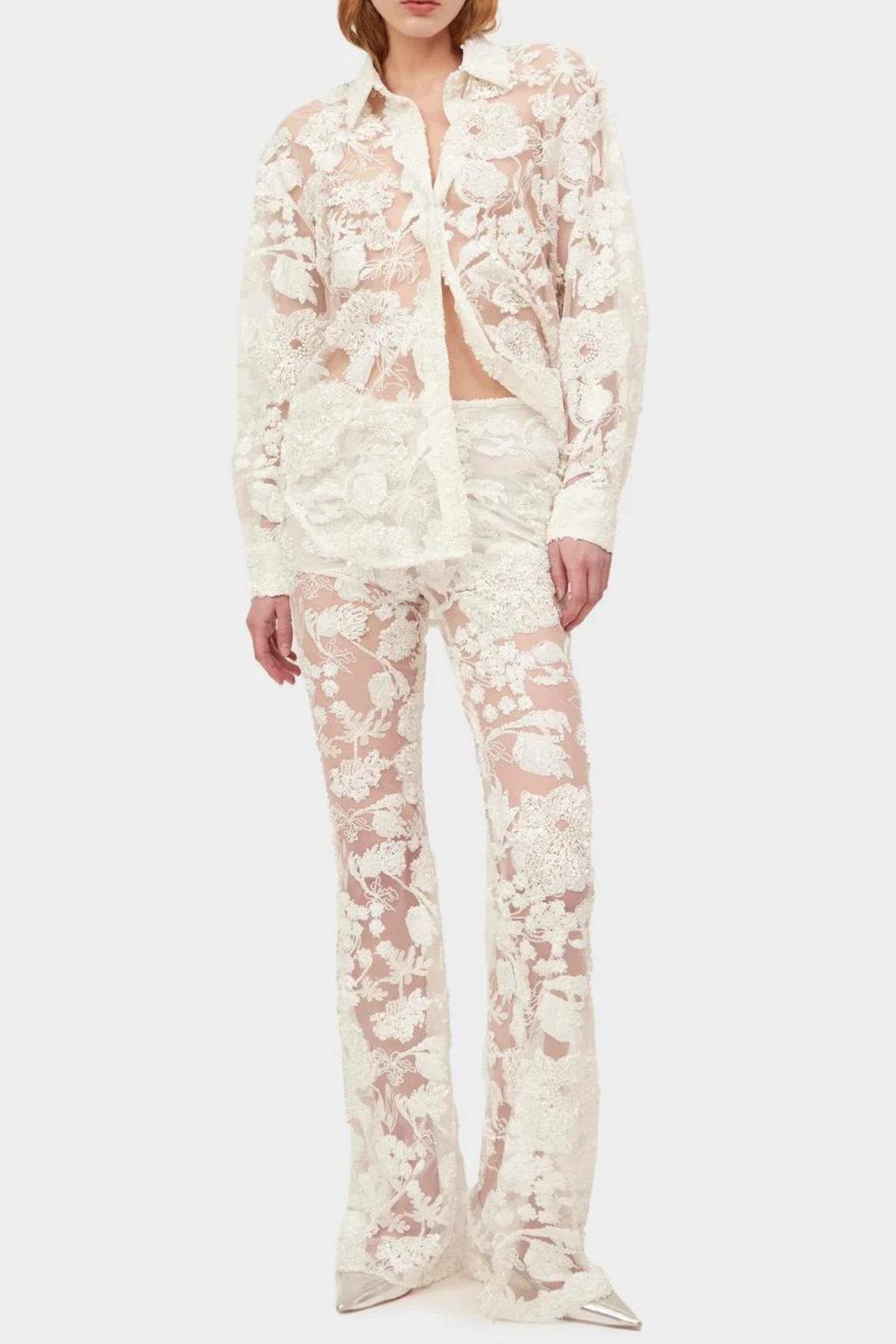 Cassidy Mesh Embroidered Cutout Set