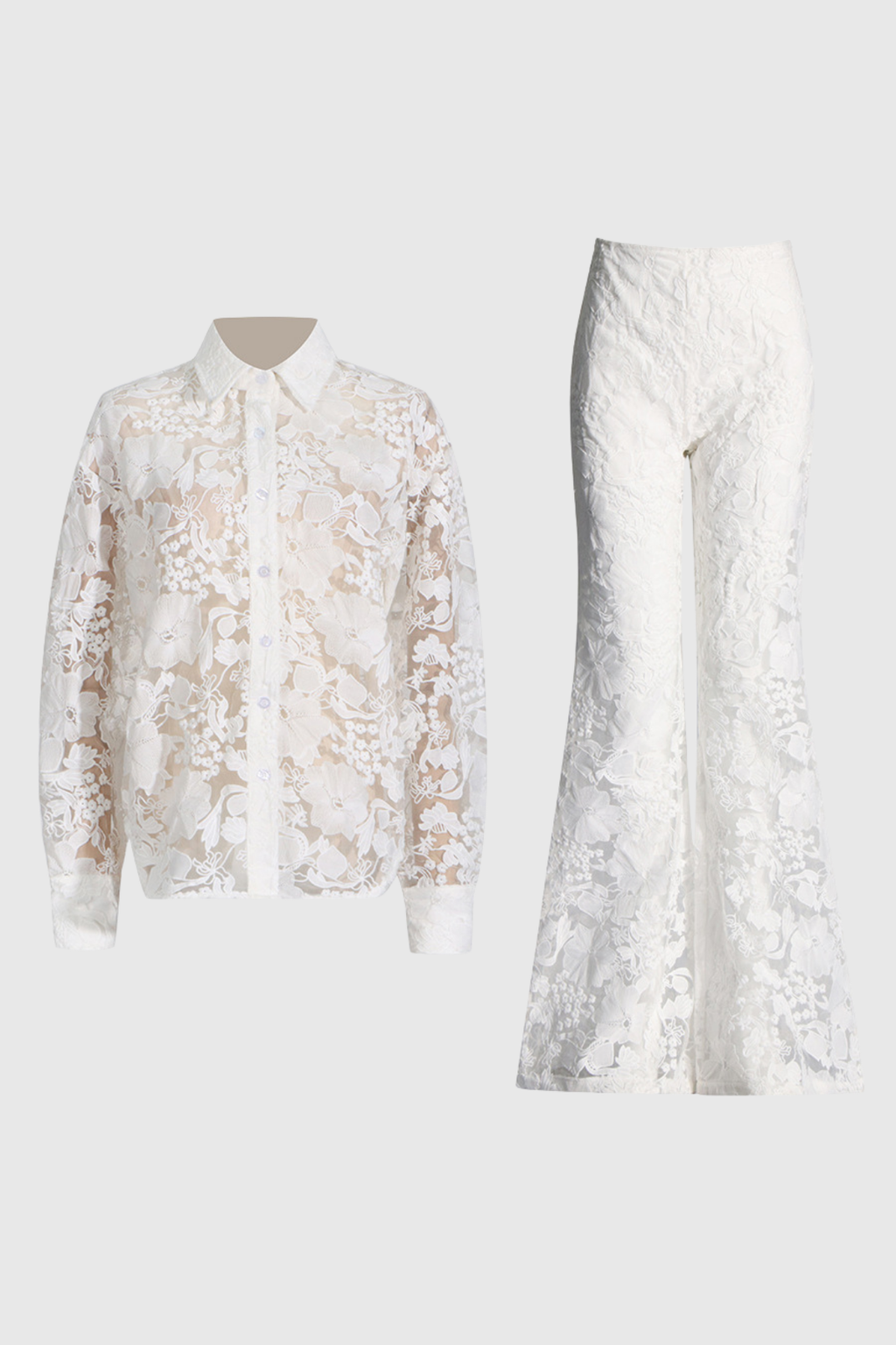 Cassidy Mesh Embroidered Cutout Set