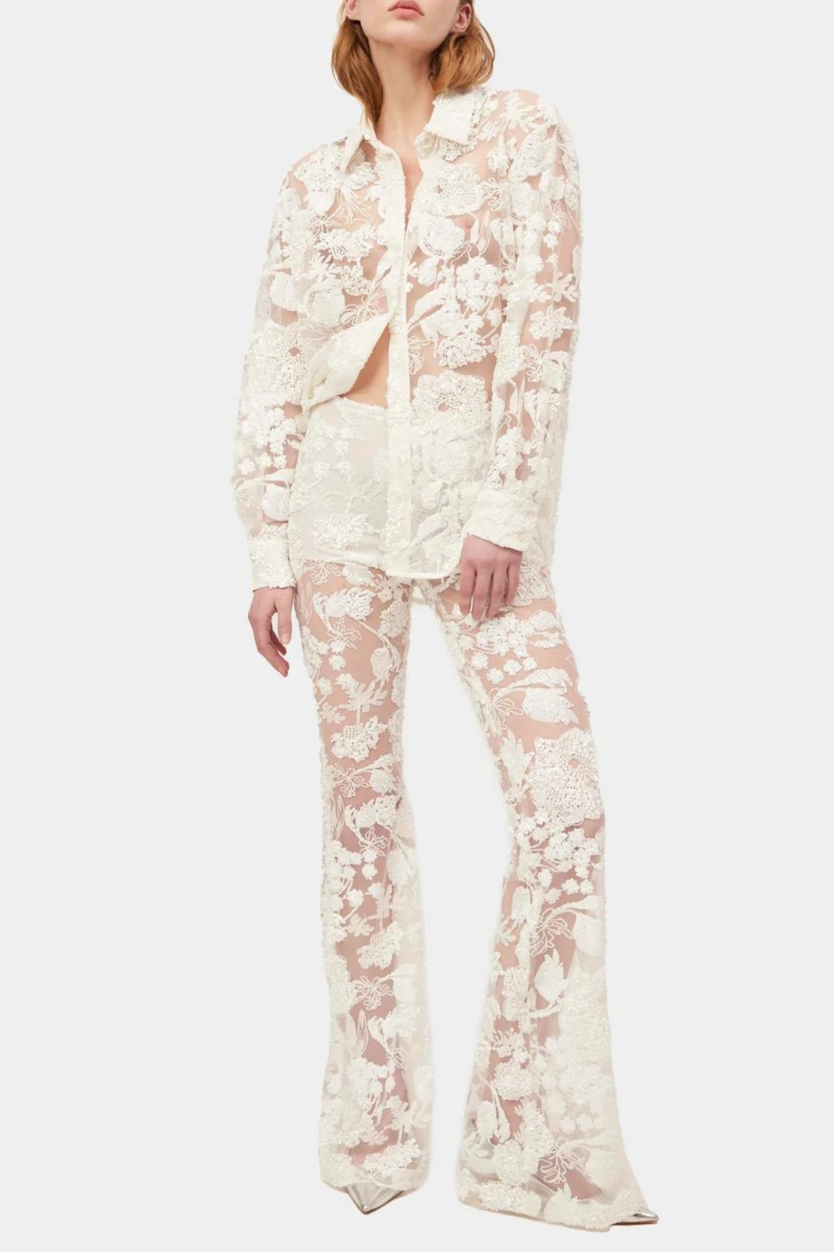 Cassidy Mesh Embroidered Cutout Set