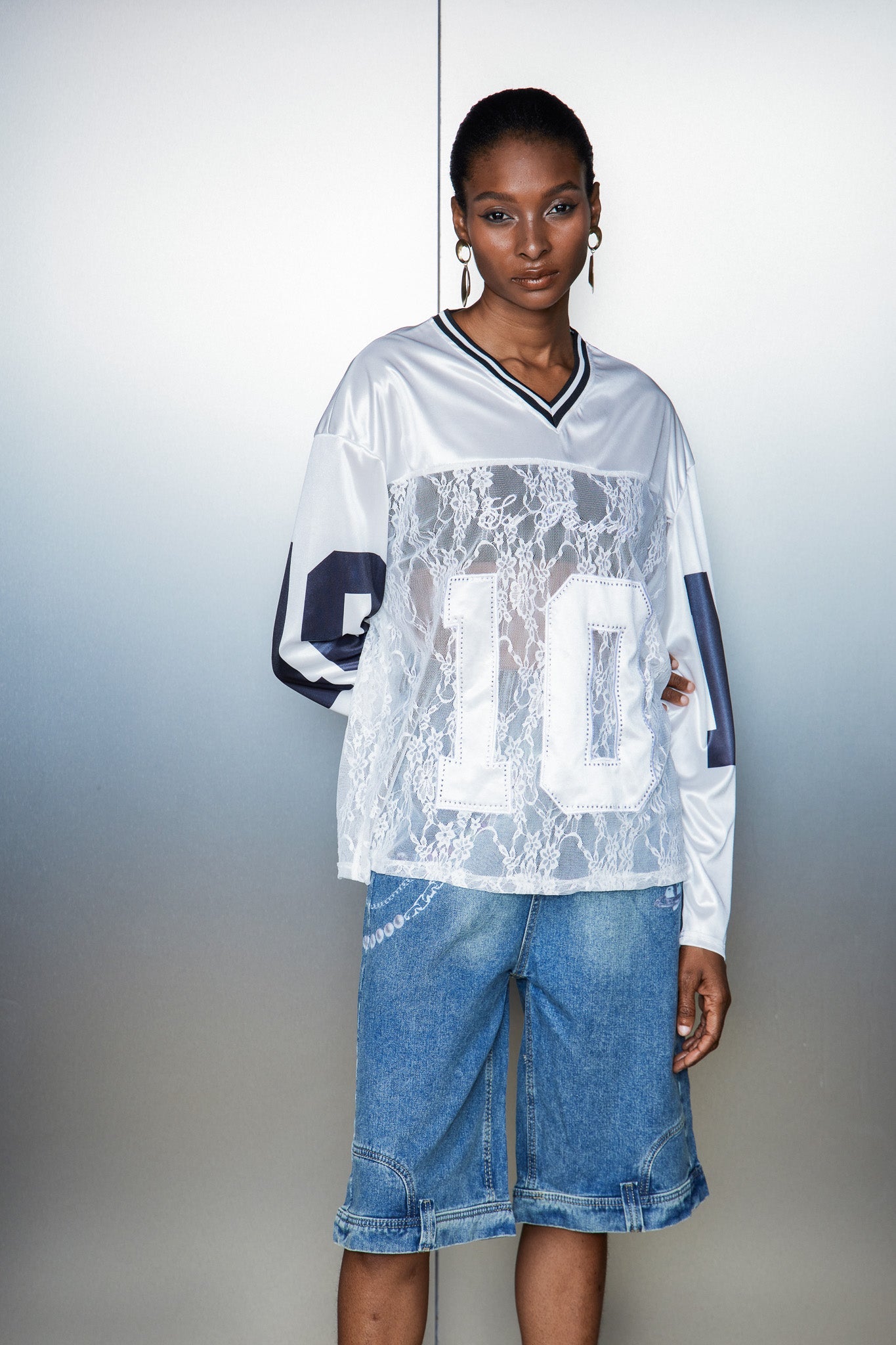 Cassius Lace Satin Top