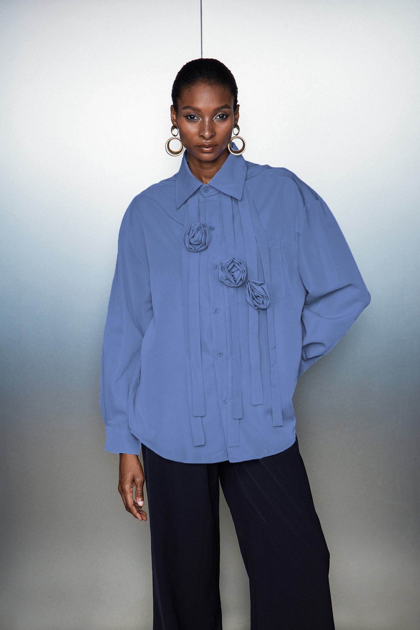 Castiel Flower Fringe Shirt