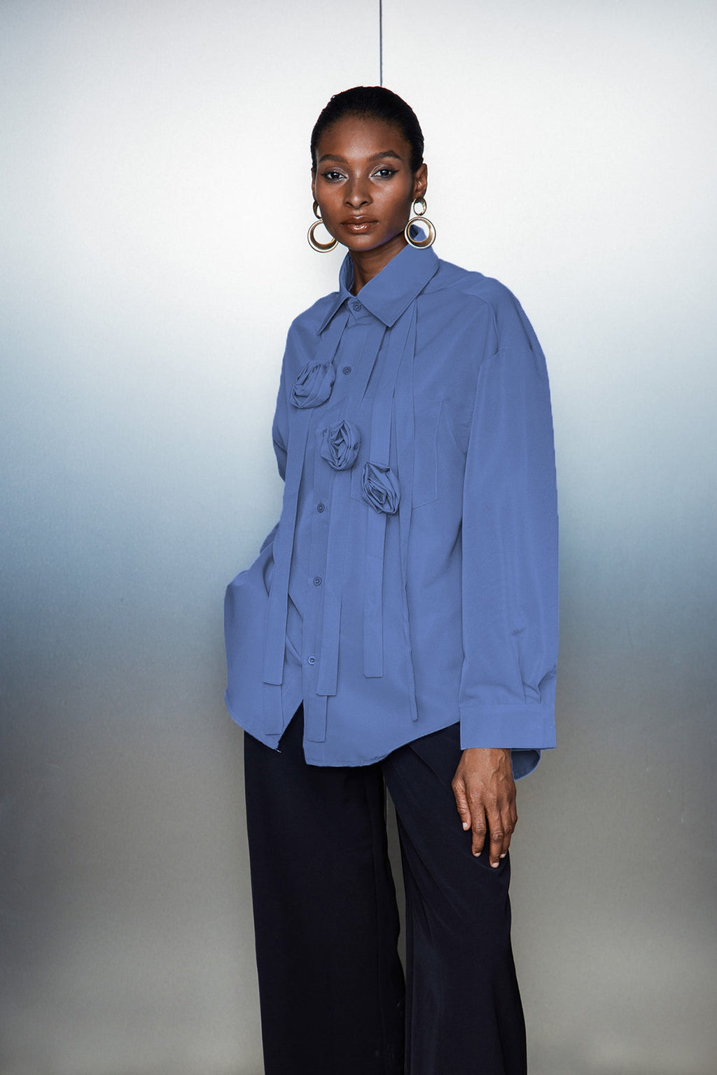 Castiel Flower Fringe Shirt