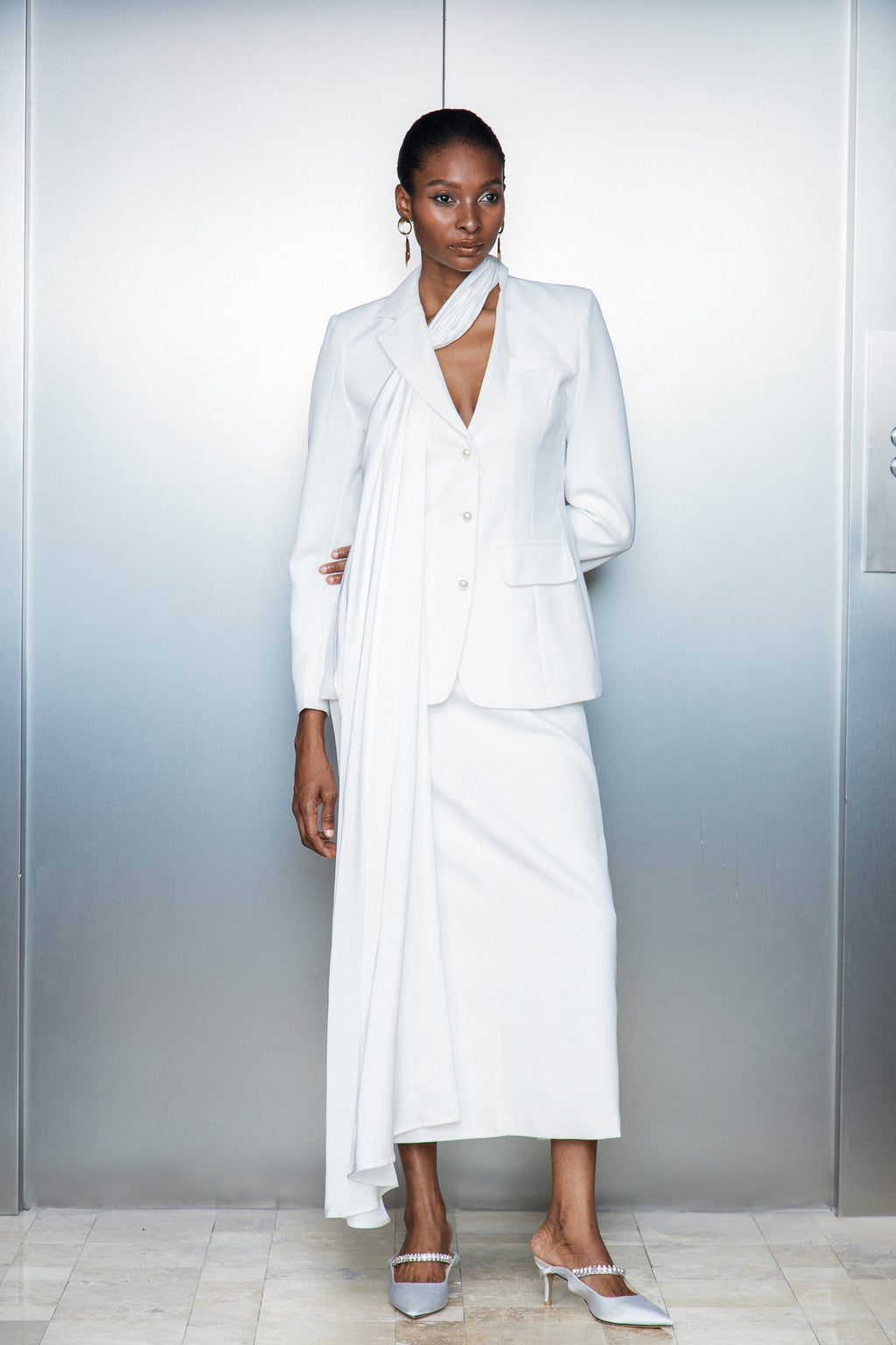 Cataleya Asymmetric Blazer Set