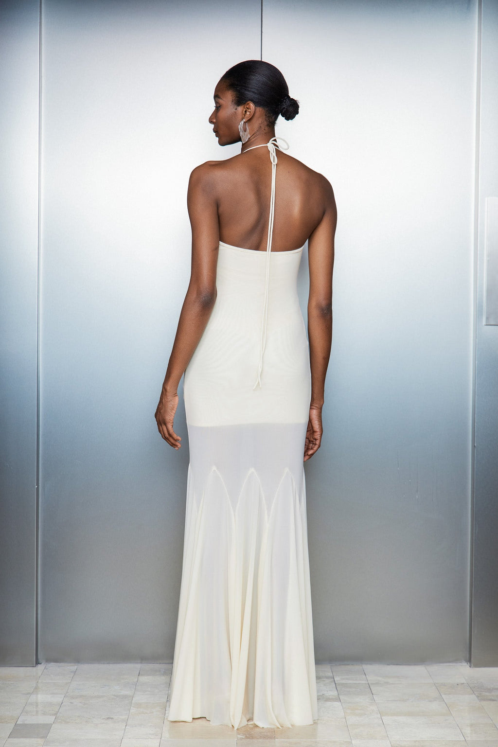 Catguocaun Flower Ruffle Maxi Dress