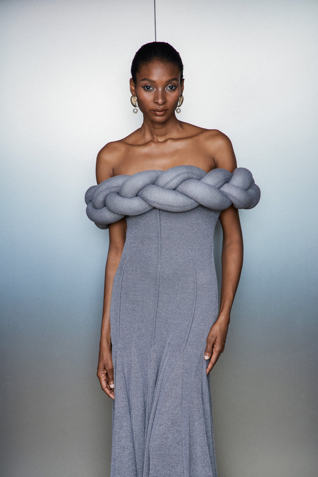 Cathie Off Shoulder Ruffle Maxi Dress