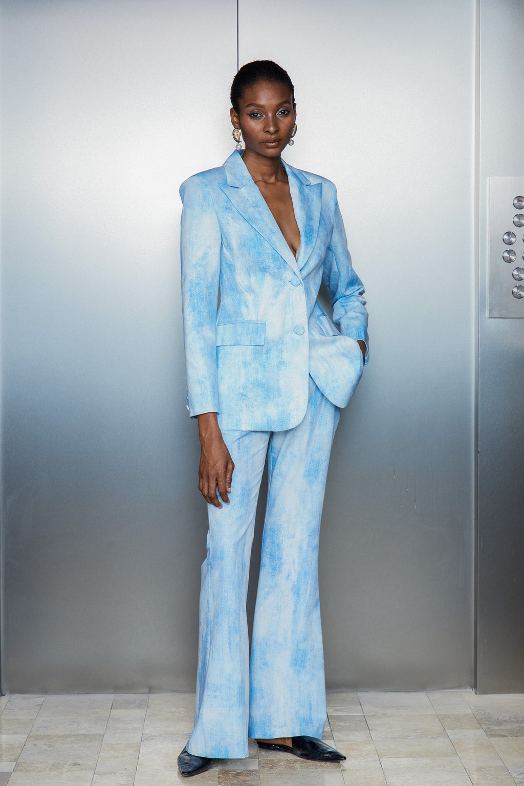 Cathleen Tie Dye Hayley Blazer Set