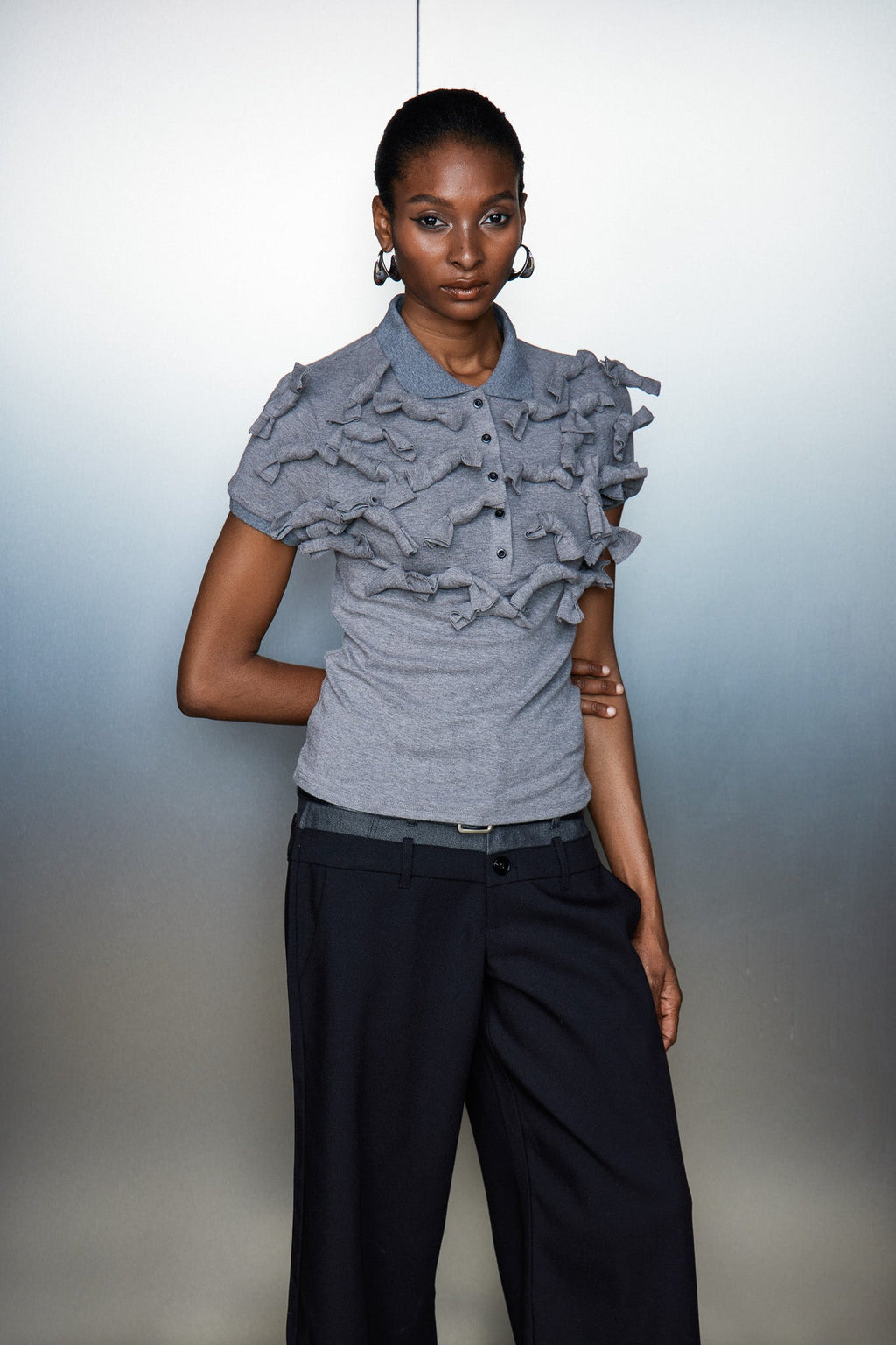 Catina Embellished Polo Top