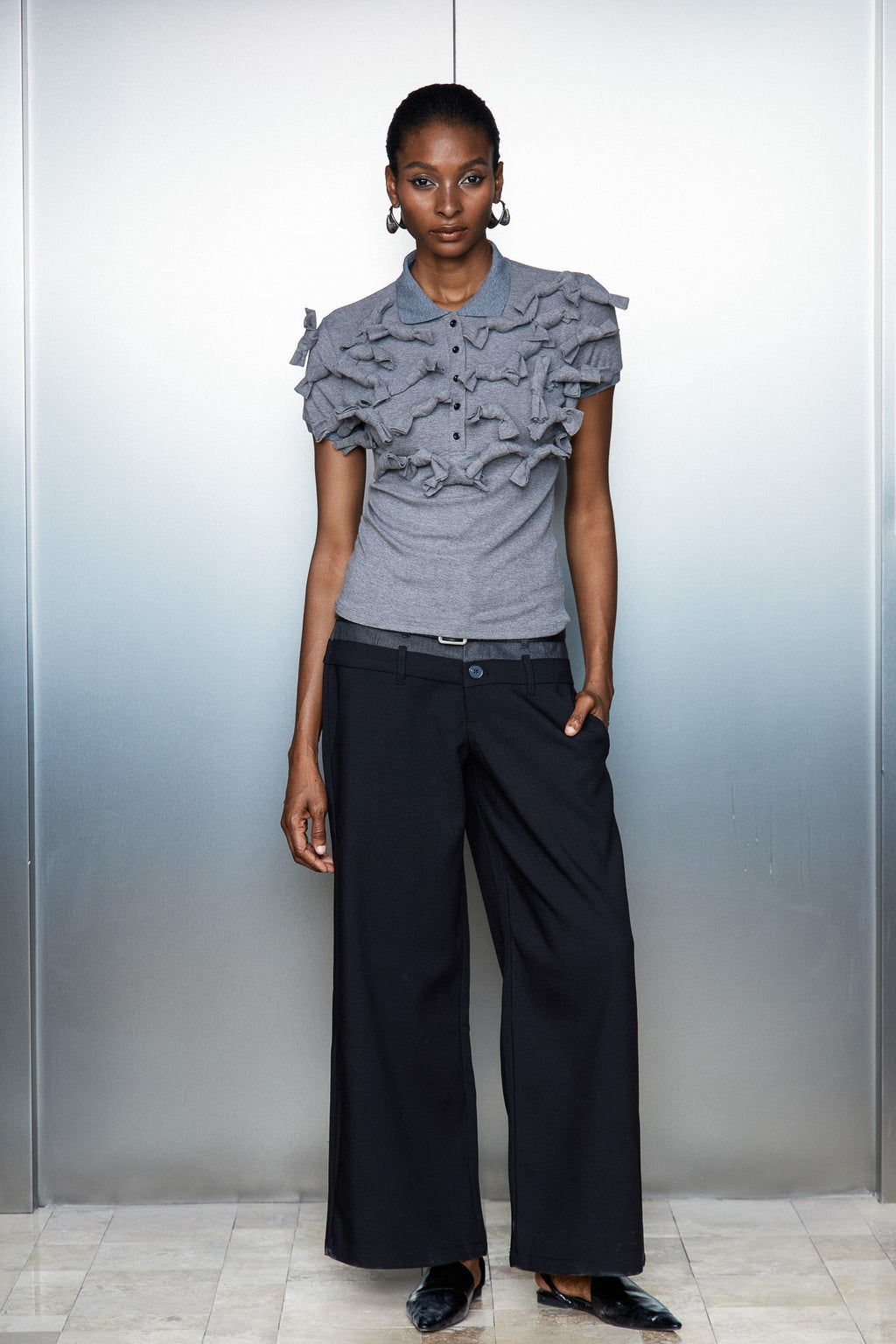 Catina Embellished Polo Top