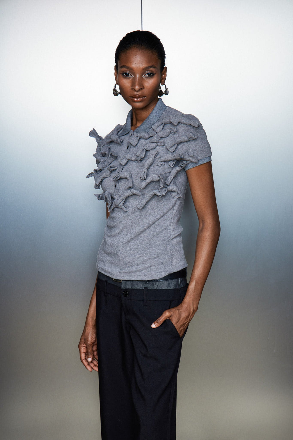 Catina Embellished Polo Top