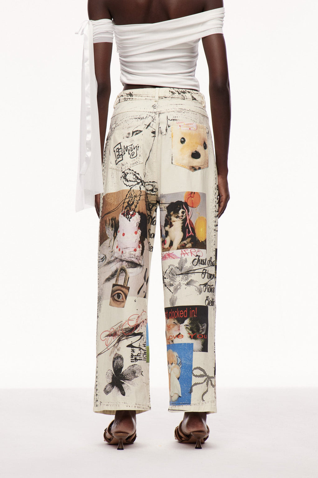 Cayley Print Tie Dye Jeans