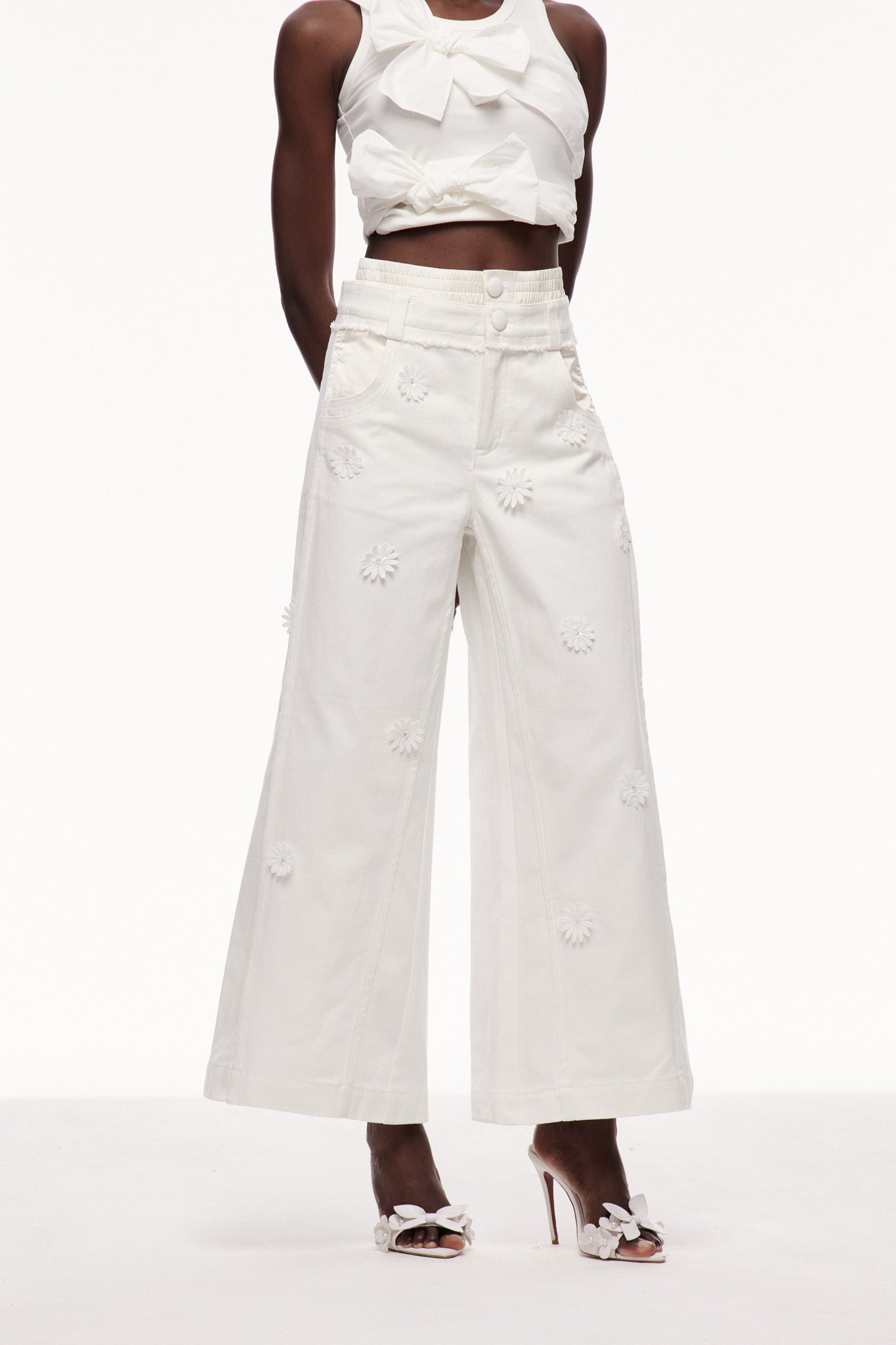 Cayson Flower Deconstruct Jeans