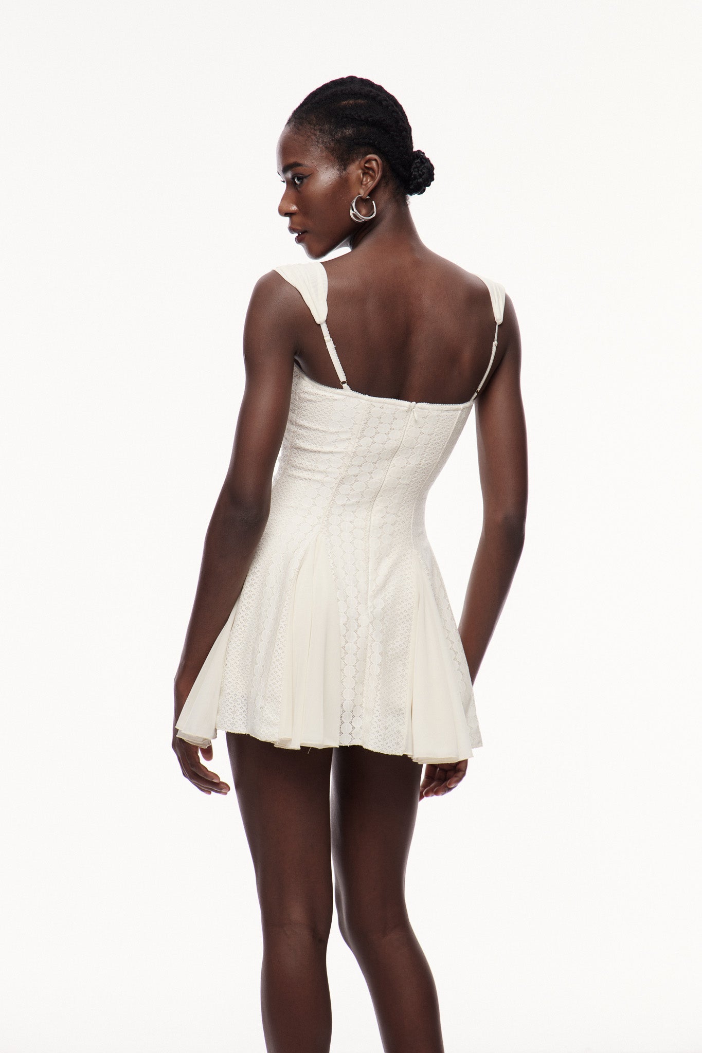 Ceadda Fringe Ruffle Mini Dress