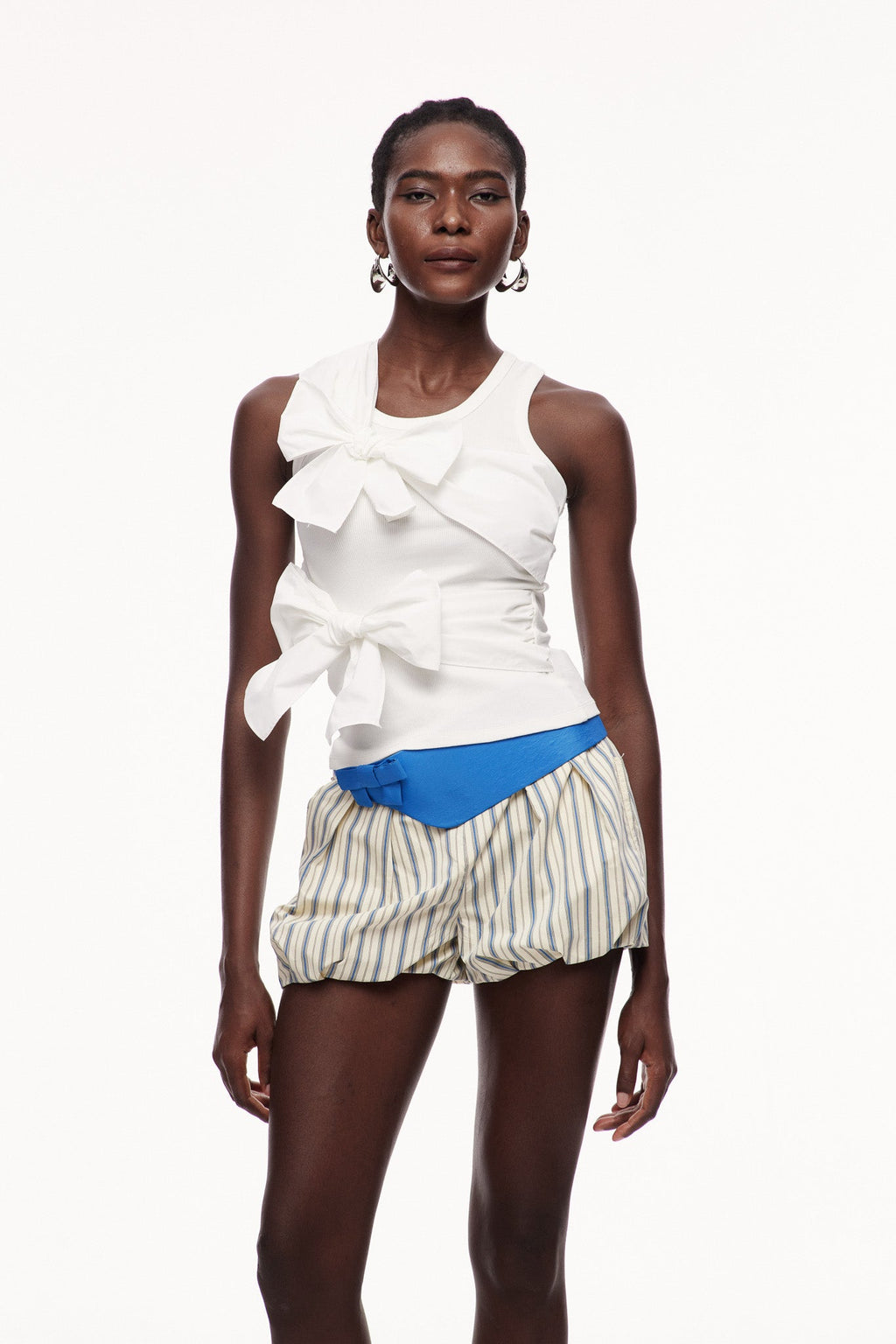 Cecil Asymmetric Bow Top