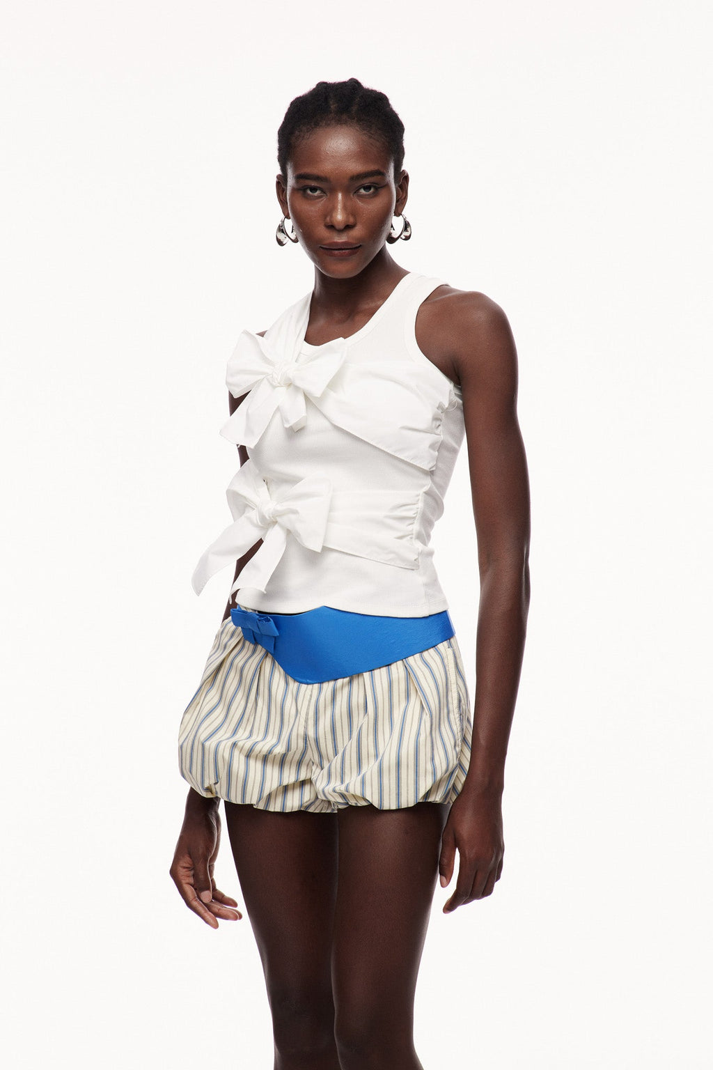 Cecil Asymmetric Bow Top