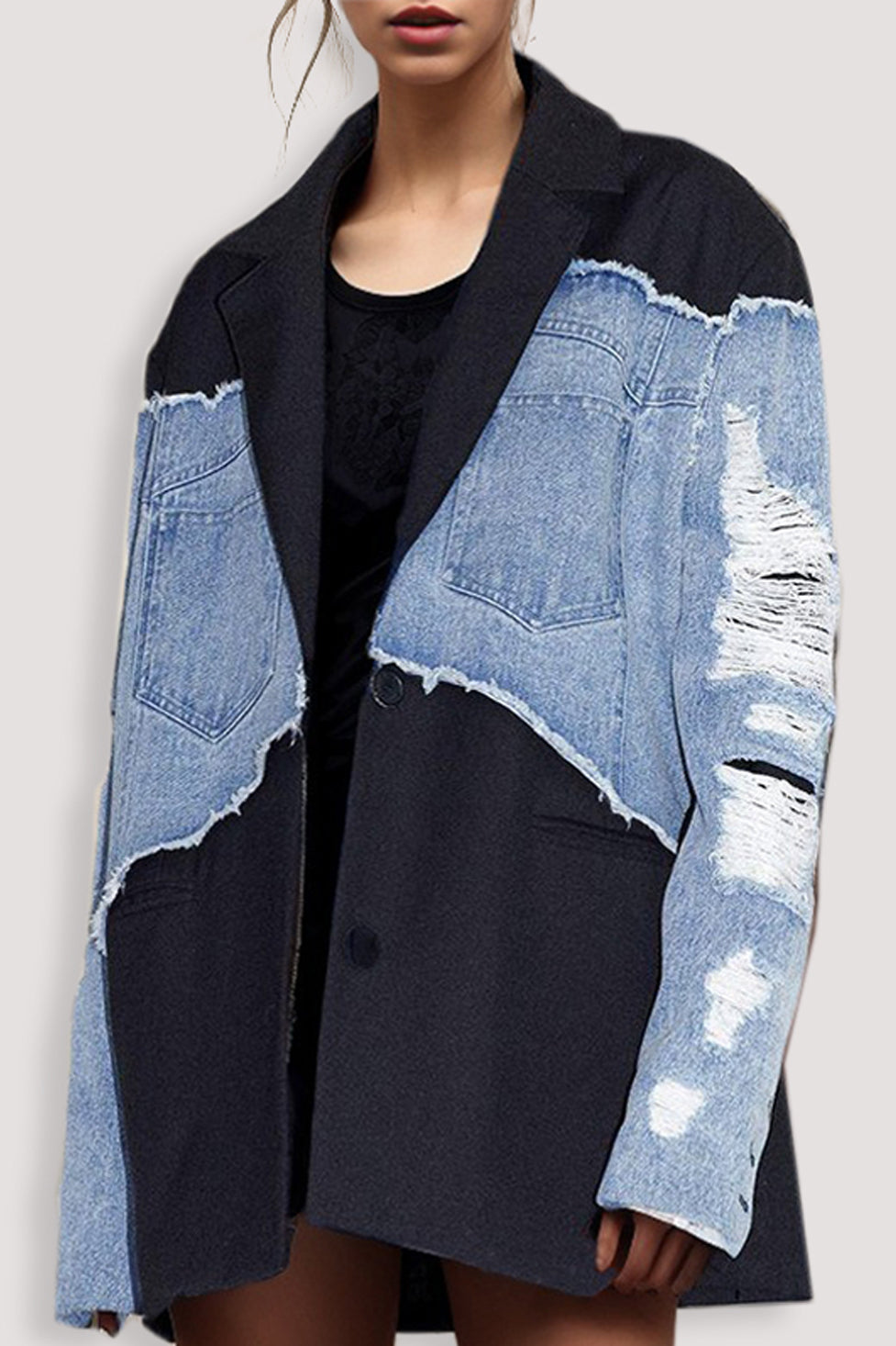 Cecilia Denim Deconstruct Coat
