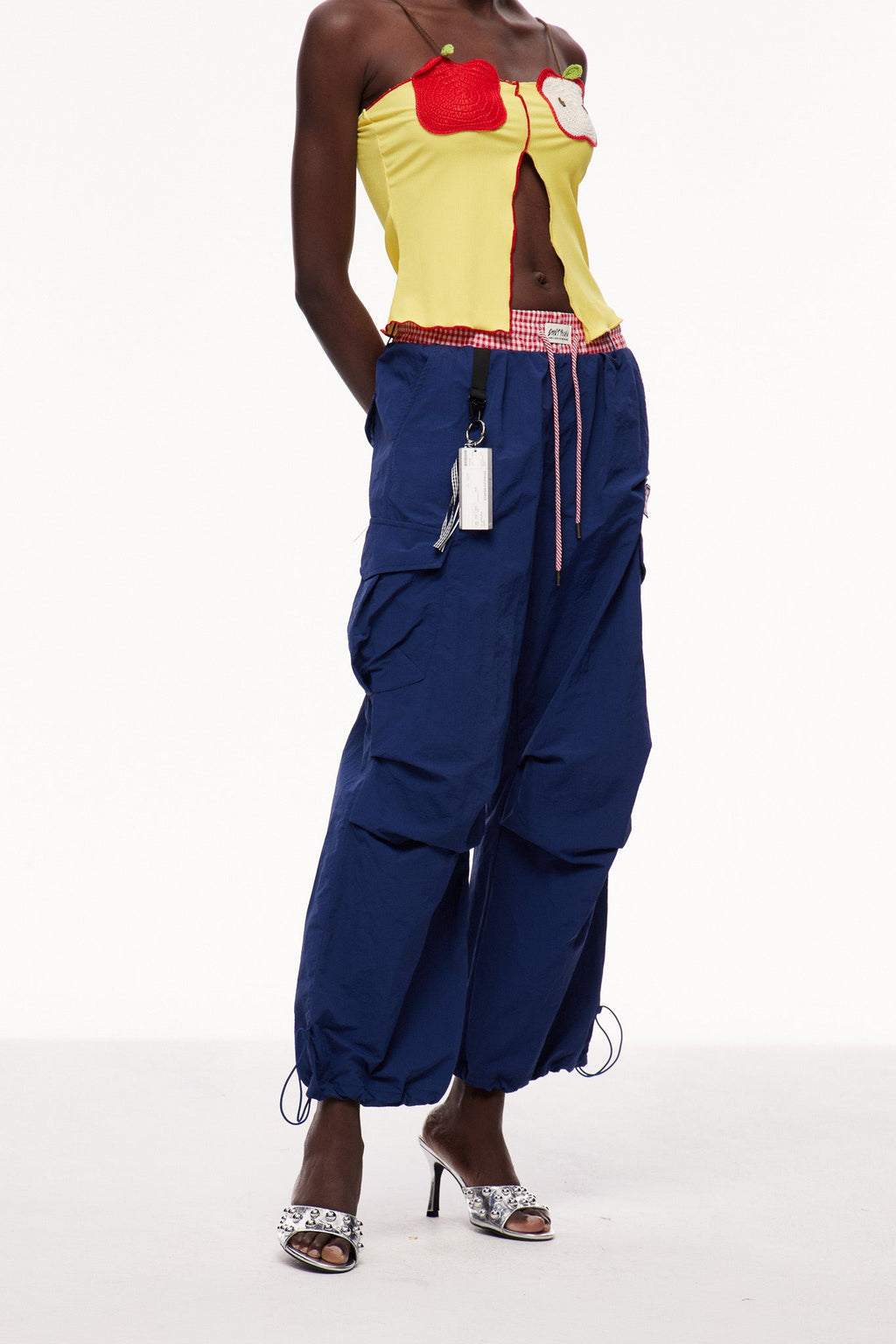 Celina Grid Cargo Pants