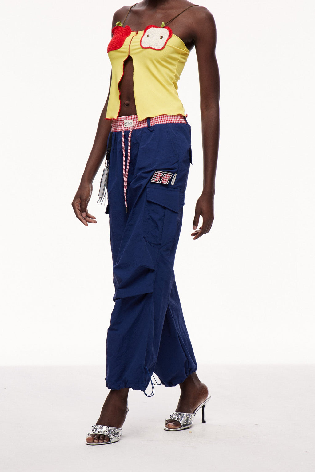 Celina Grid Cargo Pants