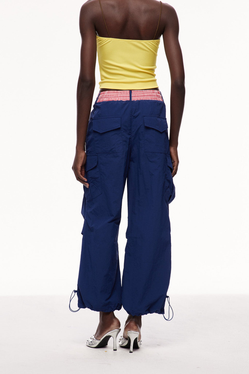 Celina Grid Cargo Pants