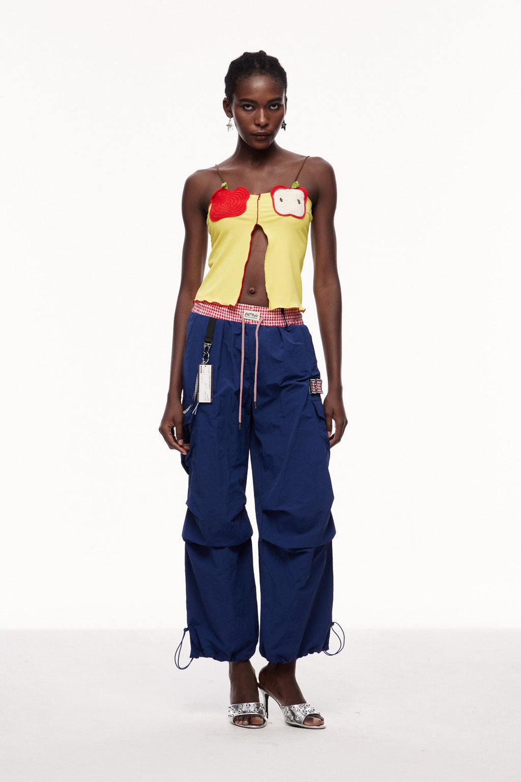 Celina Grid Cargo Pants