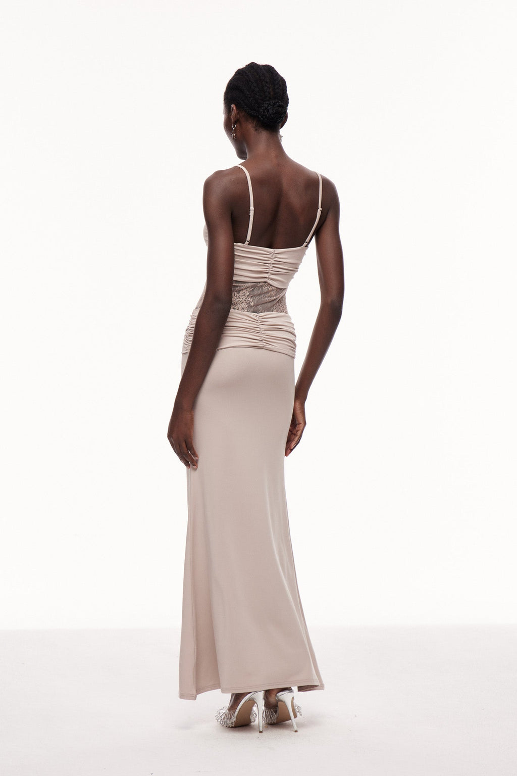 Celio Lace Spaghetti Maxi Dress