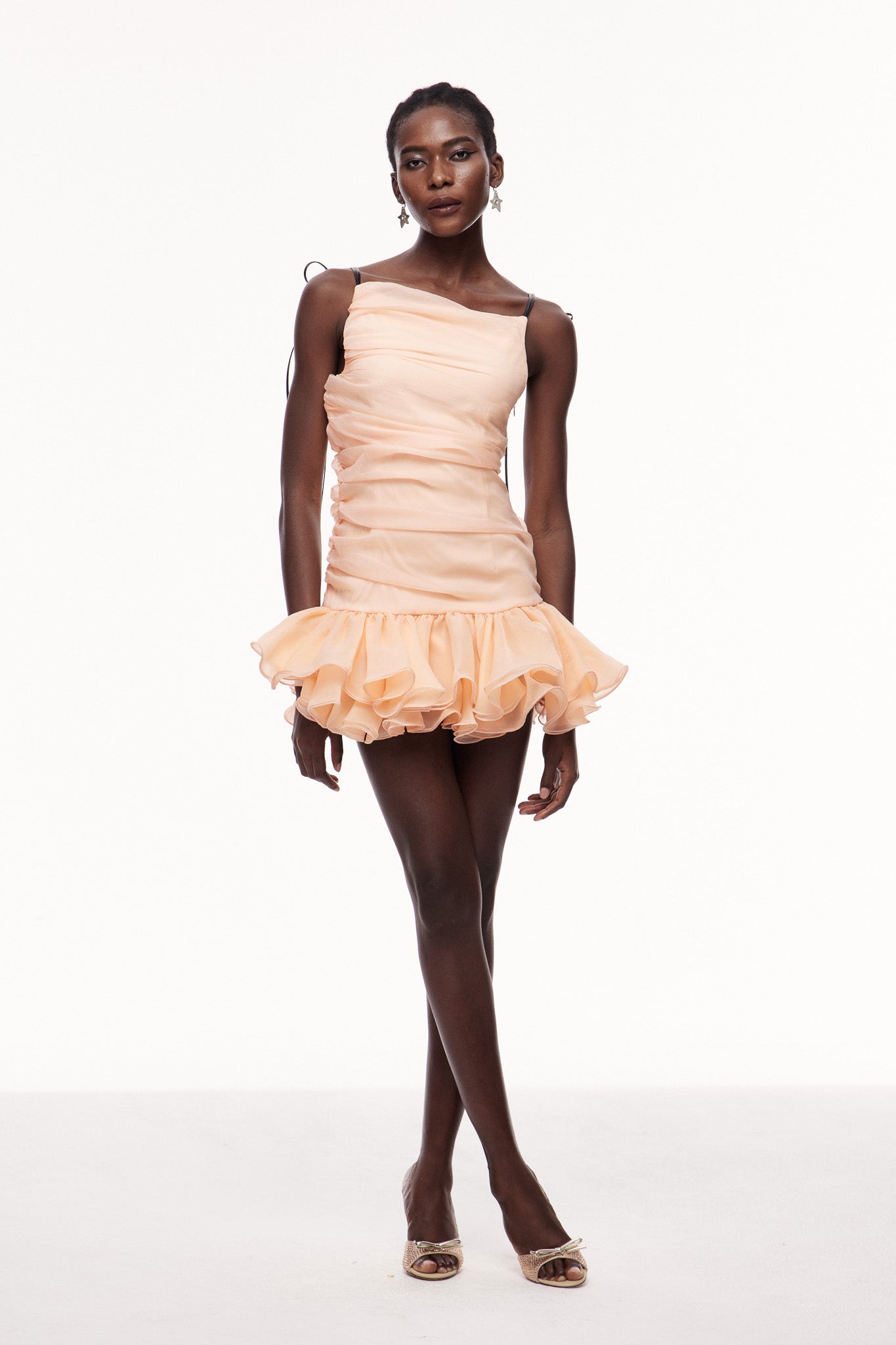 Celsa Ruch Ruffle Mini Dress