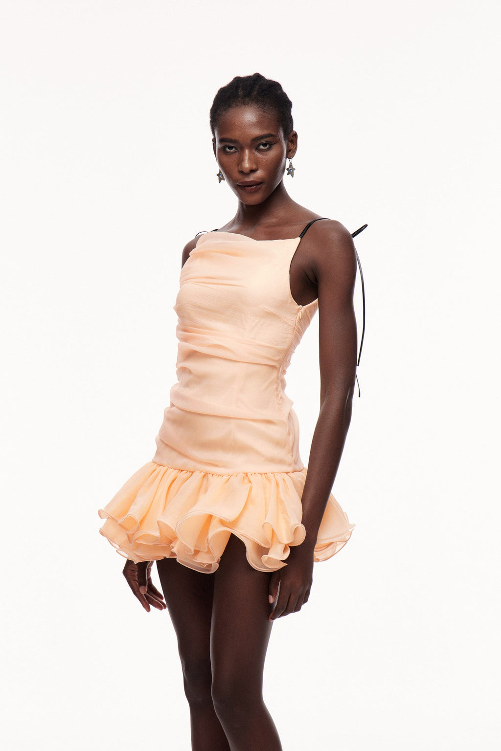 Celsa Ruch Ruffle Mini Dress