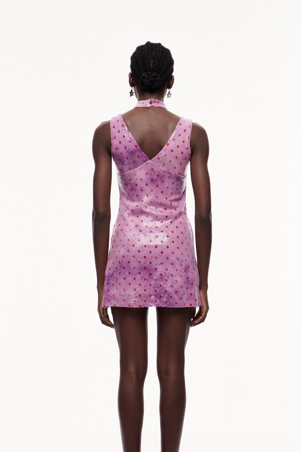 Celso Sequin Dot Mini Dress