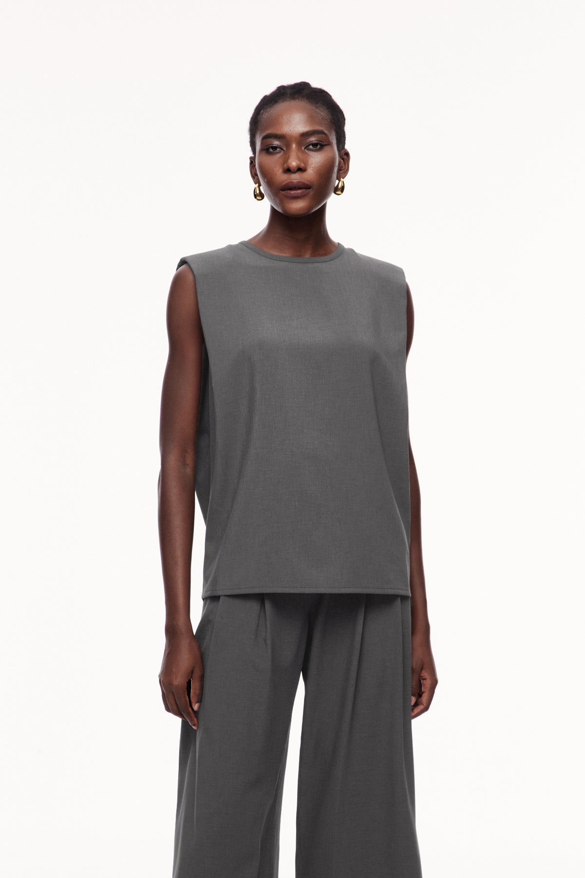 Cerise Sleeveless Top