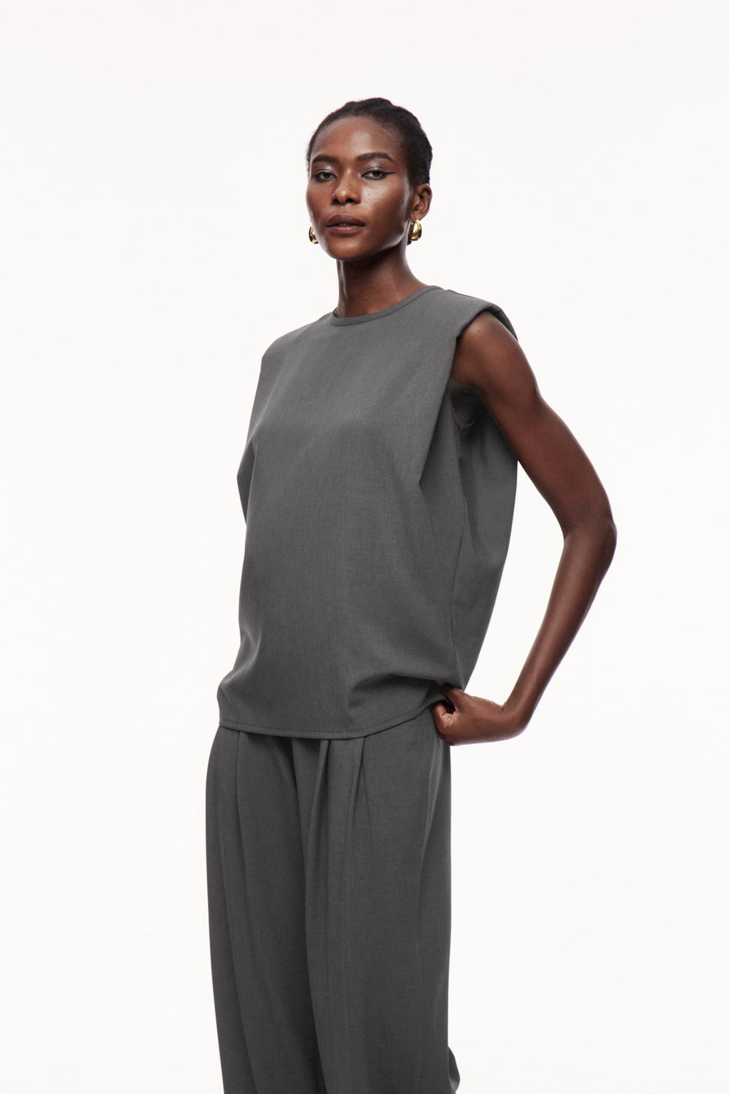 Cerise Sleeveless Top