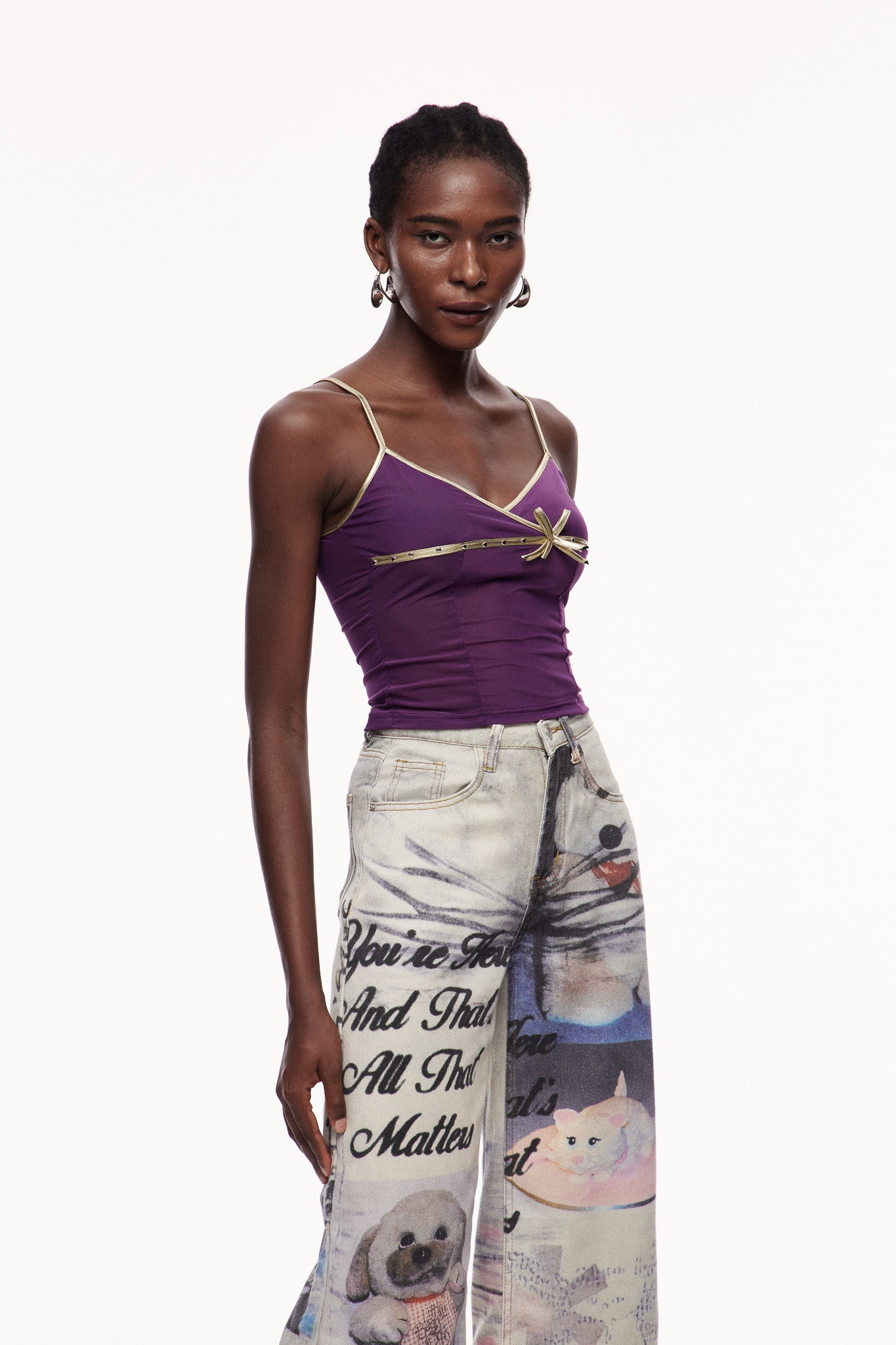 Cernunnos Mesh Spaghetti Top