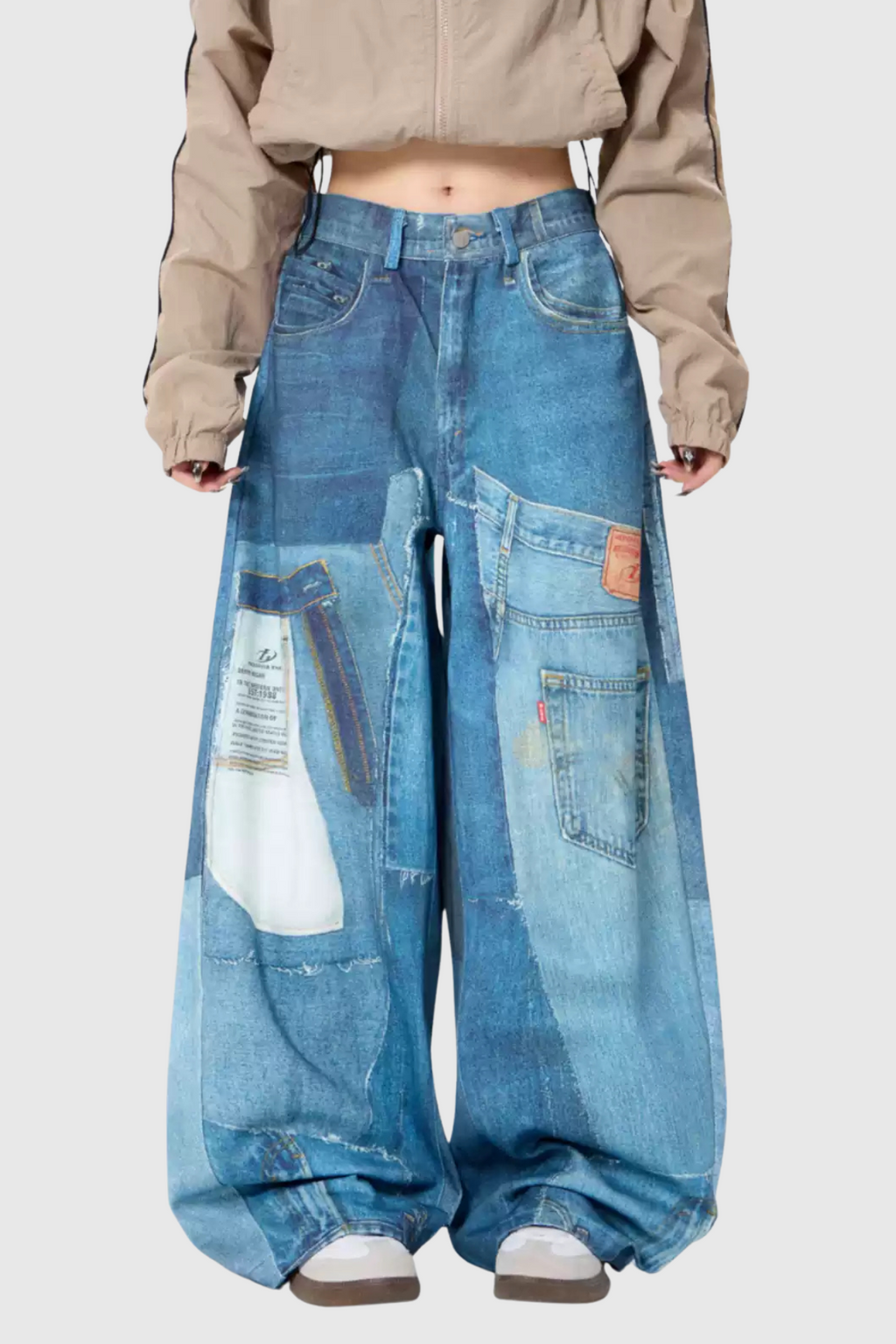 Chagatai Print Baggy Jeans