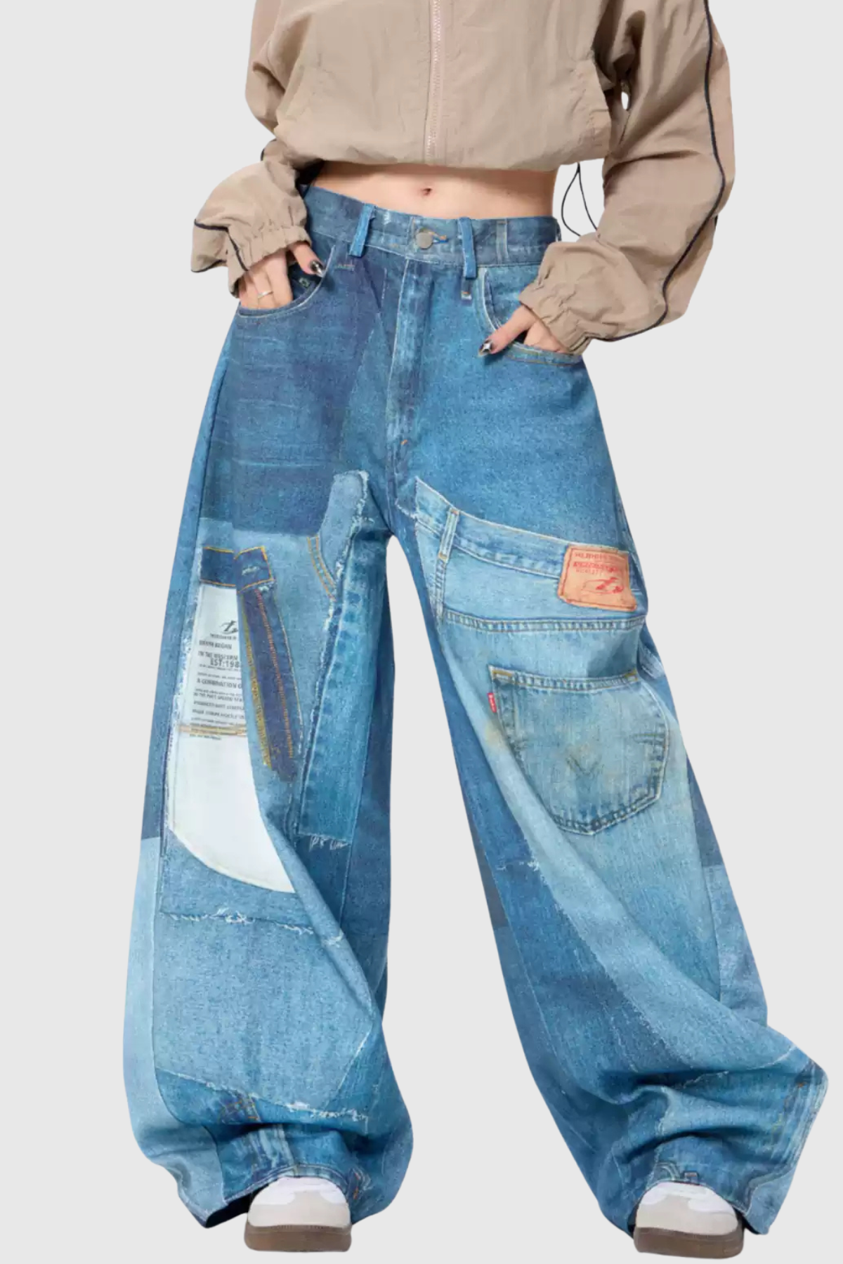 Chagatai Print Baggy Jeans